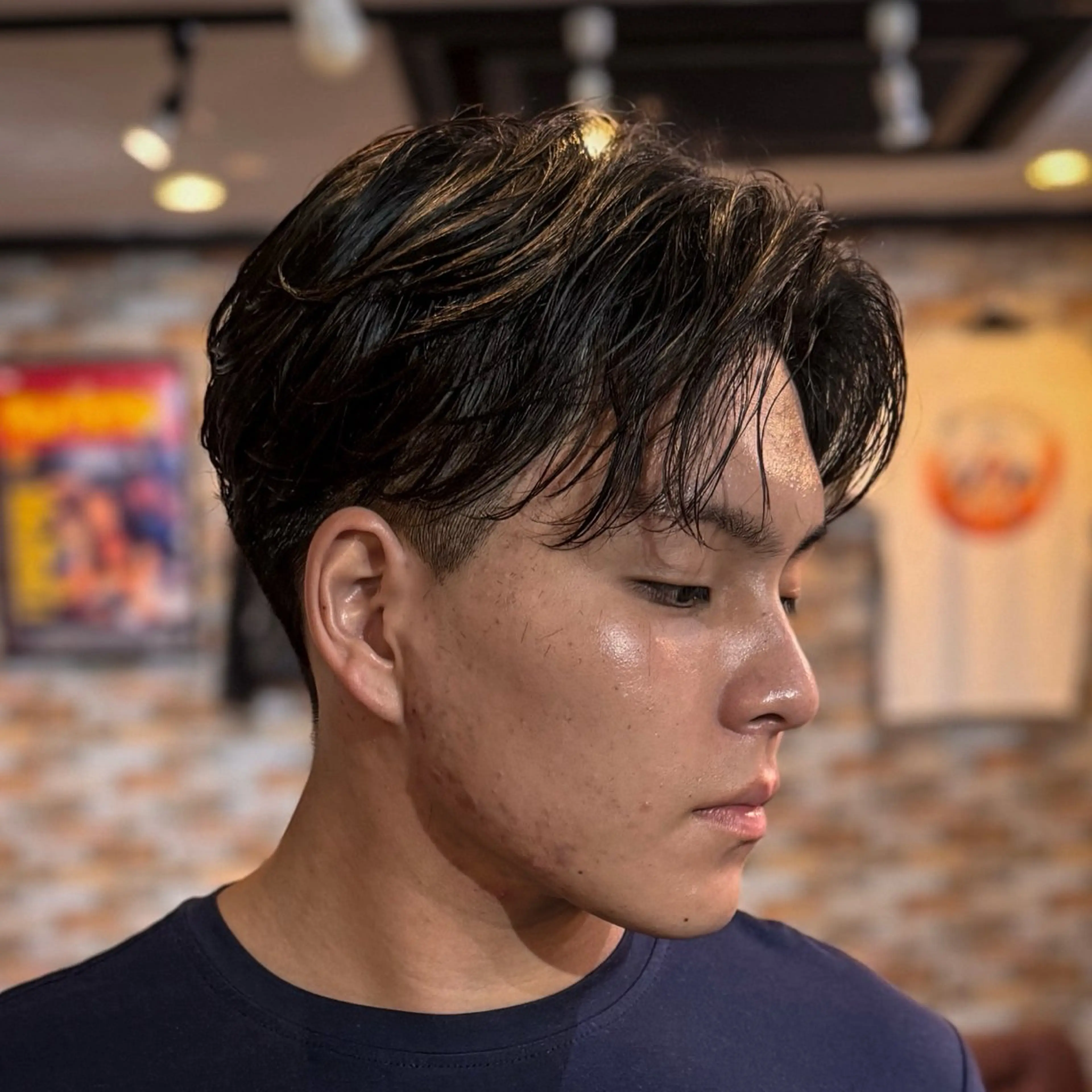 ショート パーマ メンズ フェザーパーマ メンズパーマ カット パーマ 立川メンズカット/ メンズパーマ💈三上のヘアスタイル