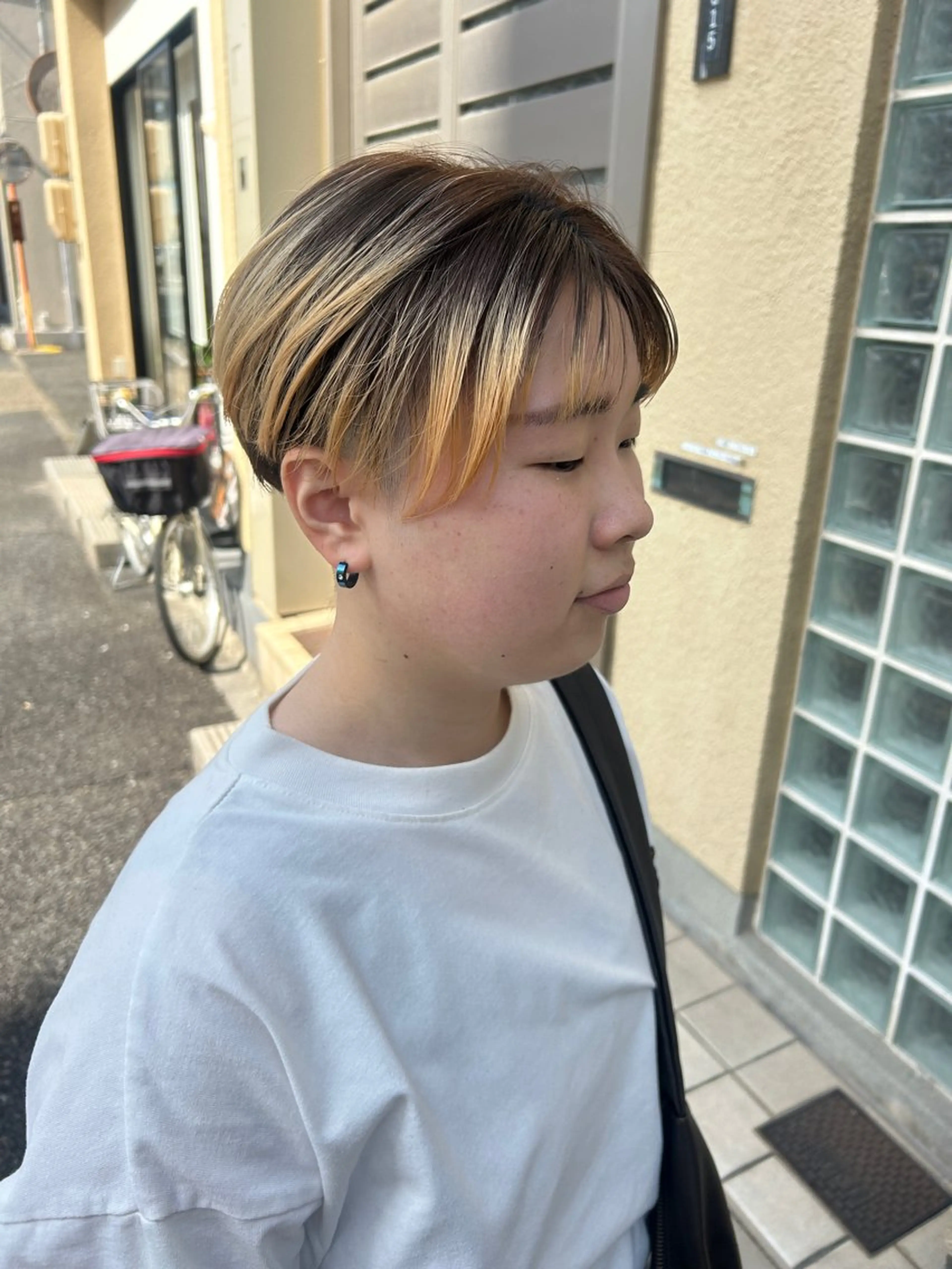 ショート カラー ショートヘア カット ヘアカラー トリートメント ヘッドスパ 久木原 ゆりのヘアスタイル