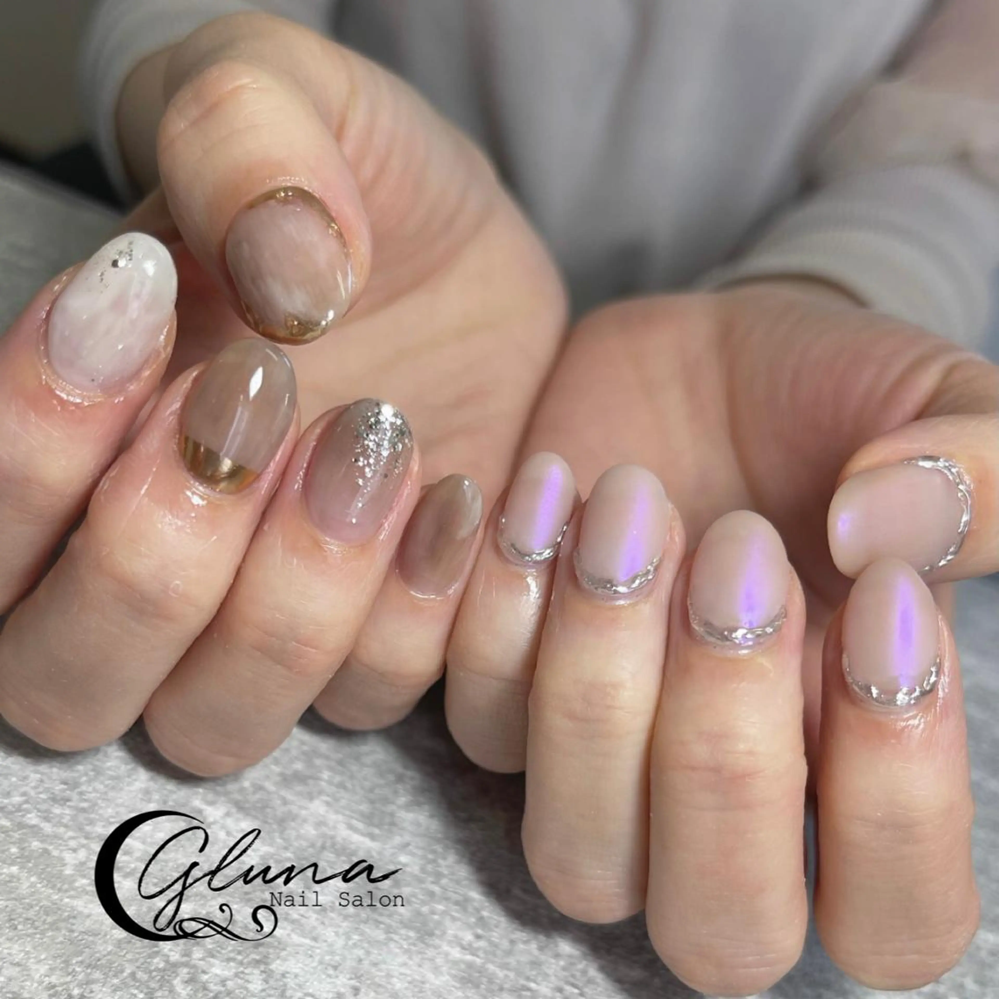 ネイル ハンドネイル gluna nailのネイルデザイン