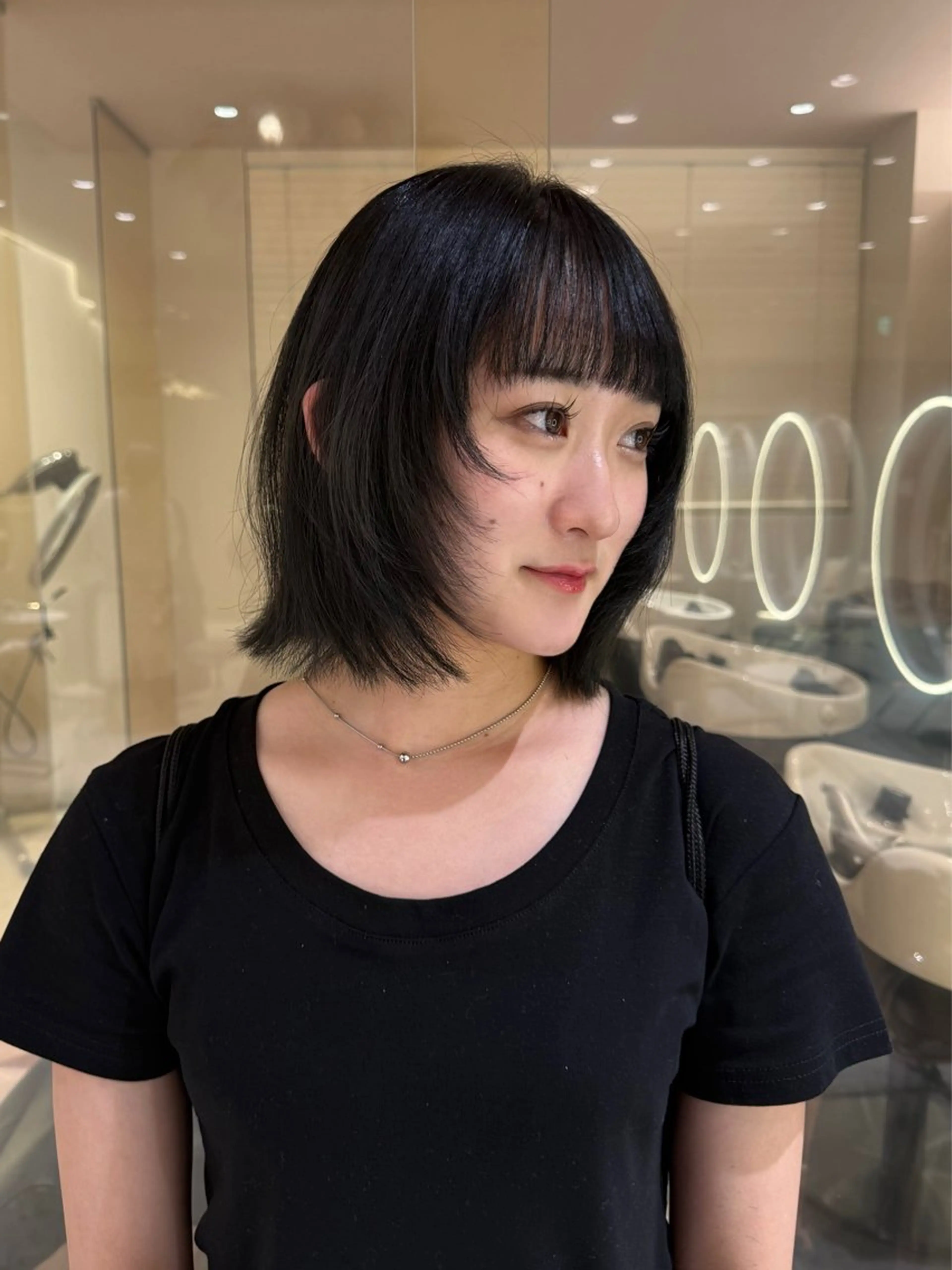 ショート ボブ レイヤーカット mei 🌔 似合わせヘルシーヘアのヘアスタイル