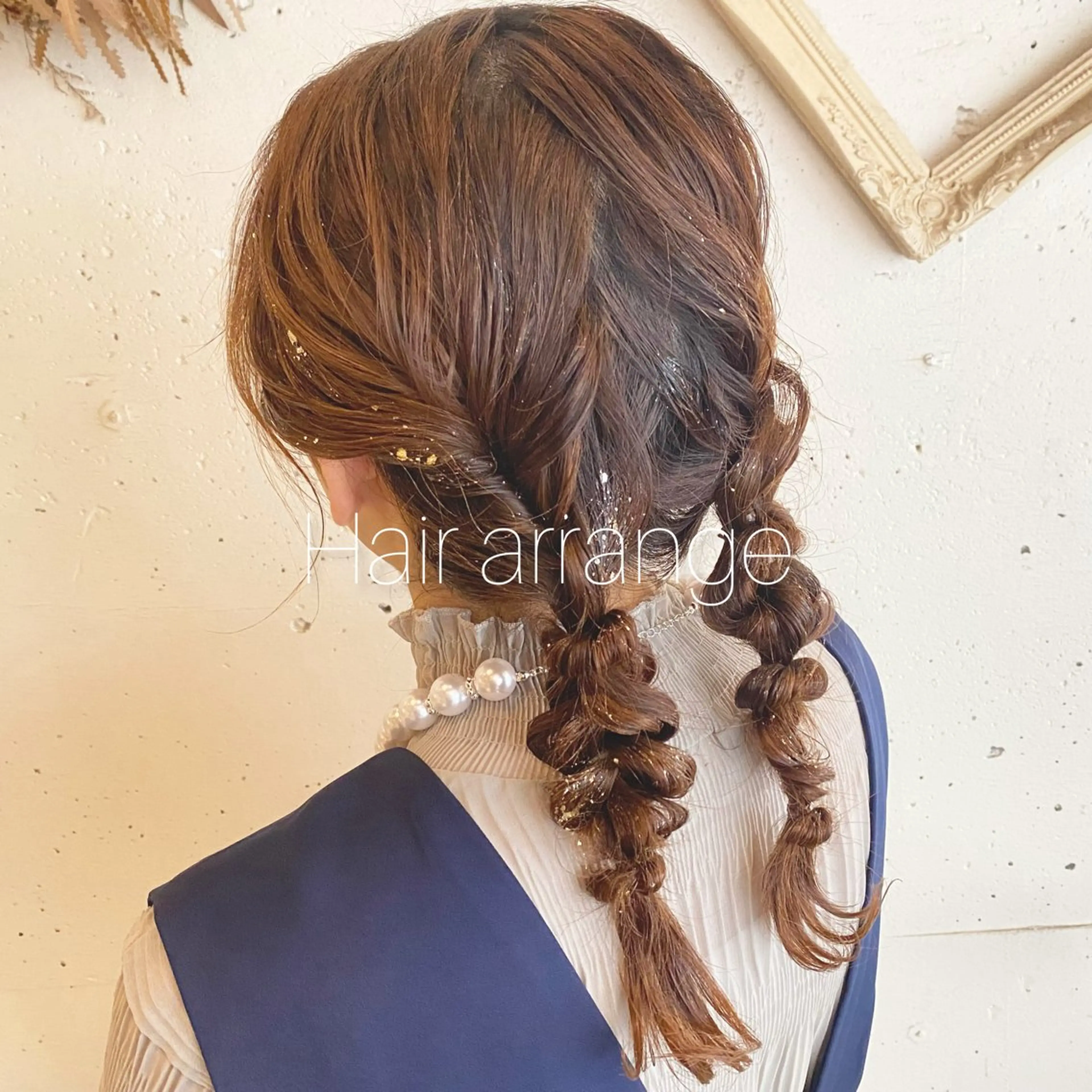 セミロング ヘアアレンジ 𓅰なかがわ ふみな𓅯のヘアスタイル