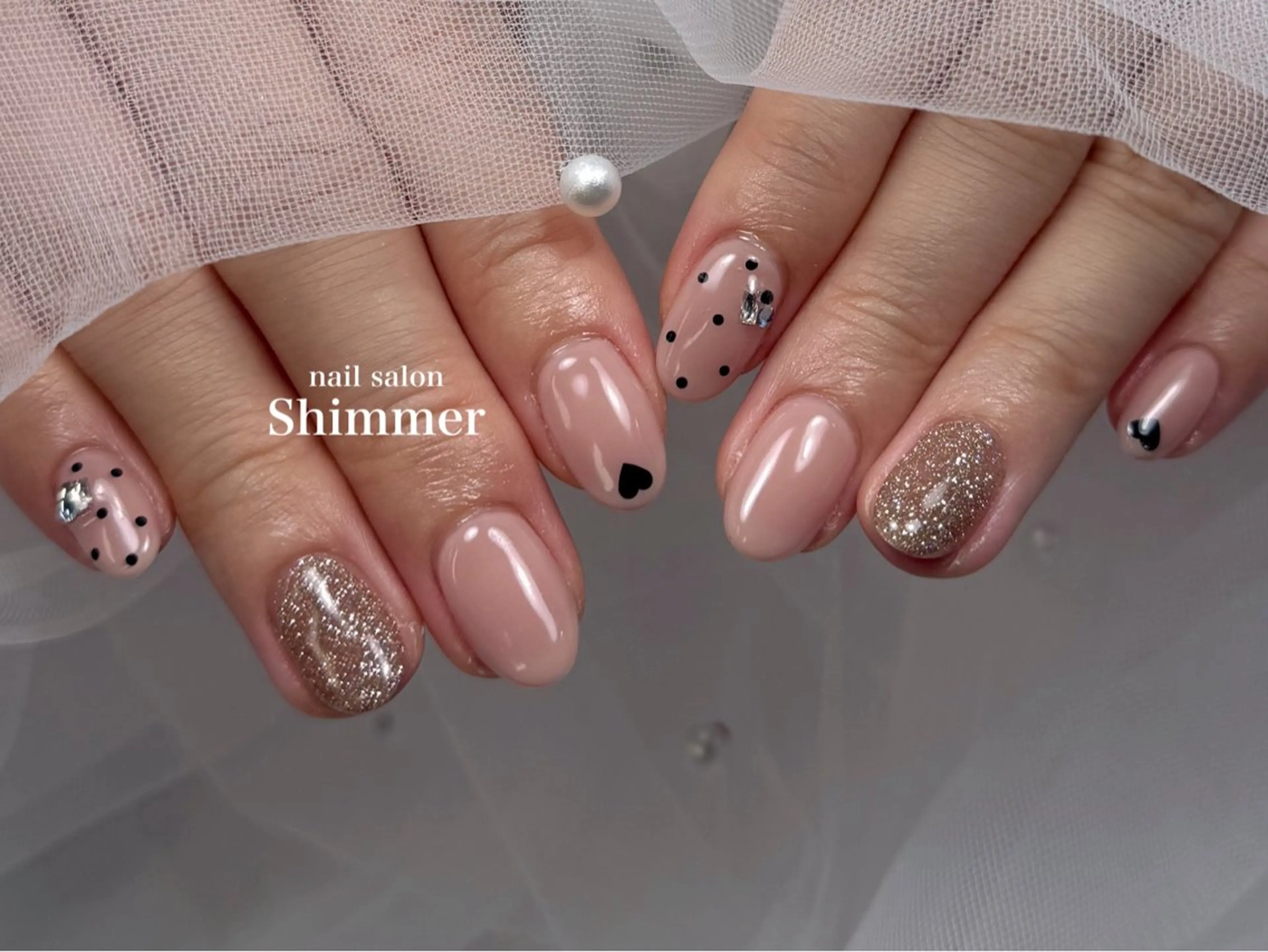 ネイル ハンドネイル Shimmer Risaのネイルデザイン