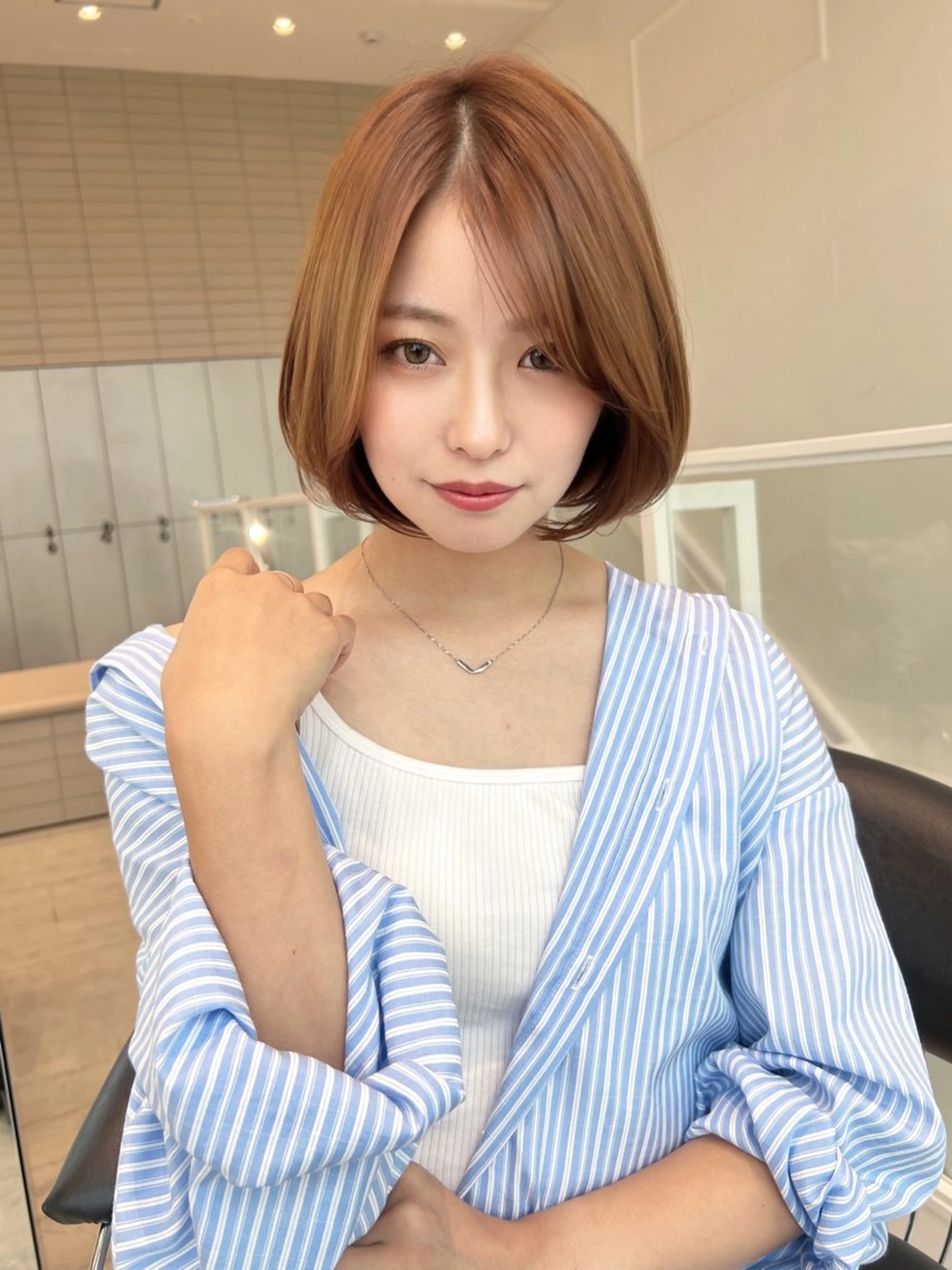 ミディアム 🌷透明感カラー🌷 内田零菜のヘアスタイル