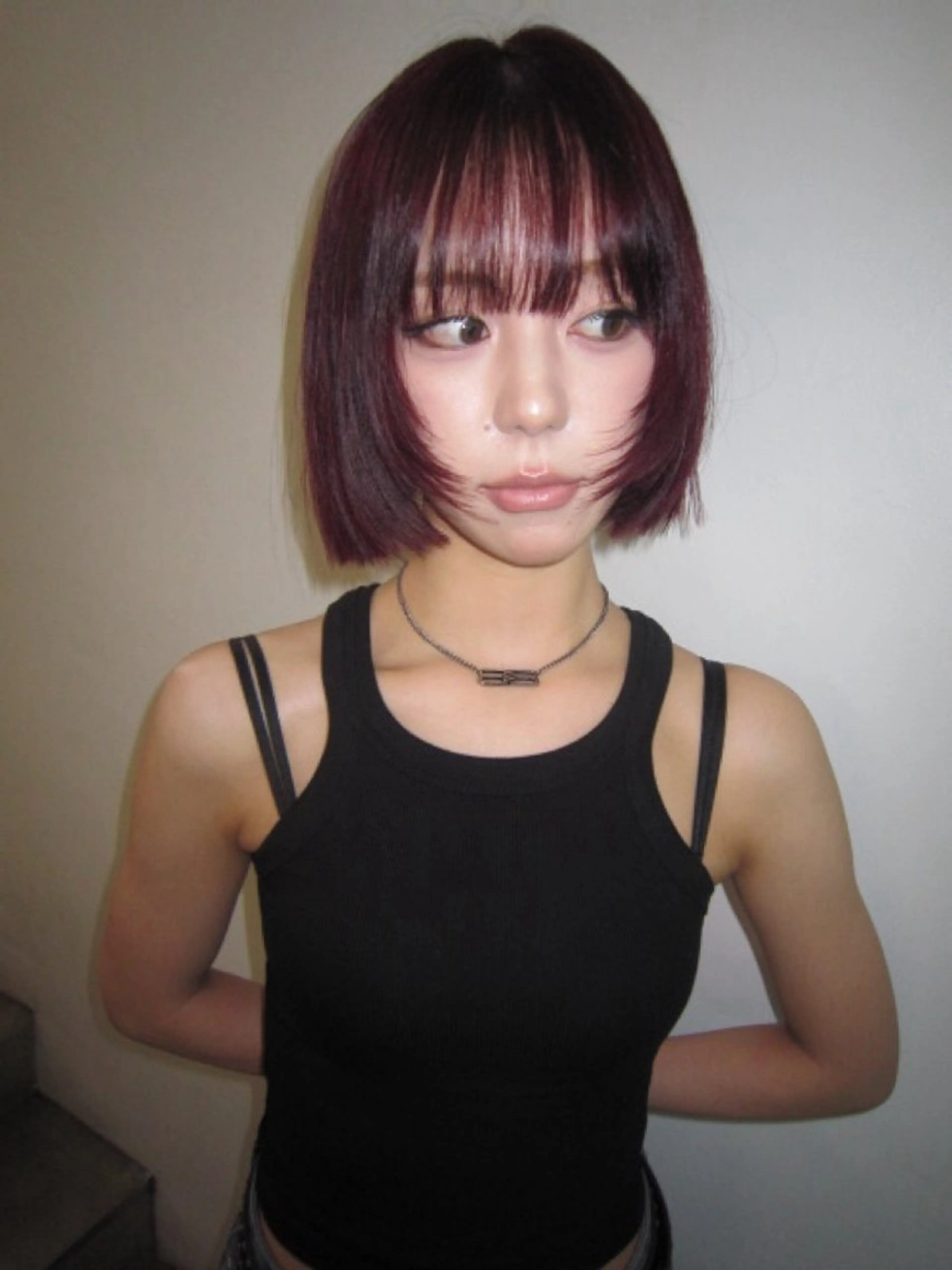 ミディアム ヘアカラー 韓国ヘアメンズ・レデ ィース特化ミクのヘアスタイル