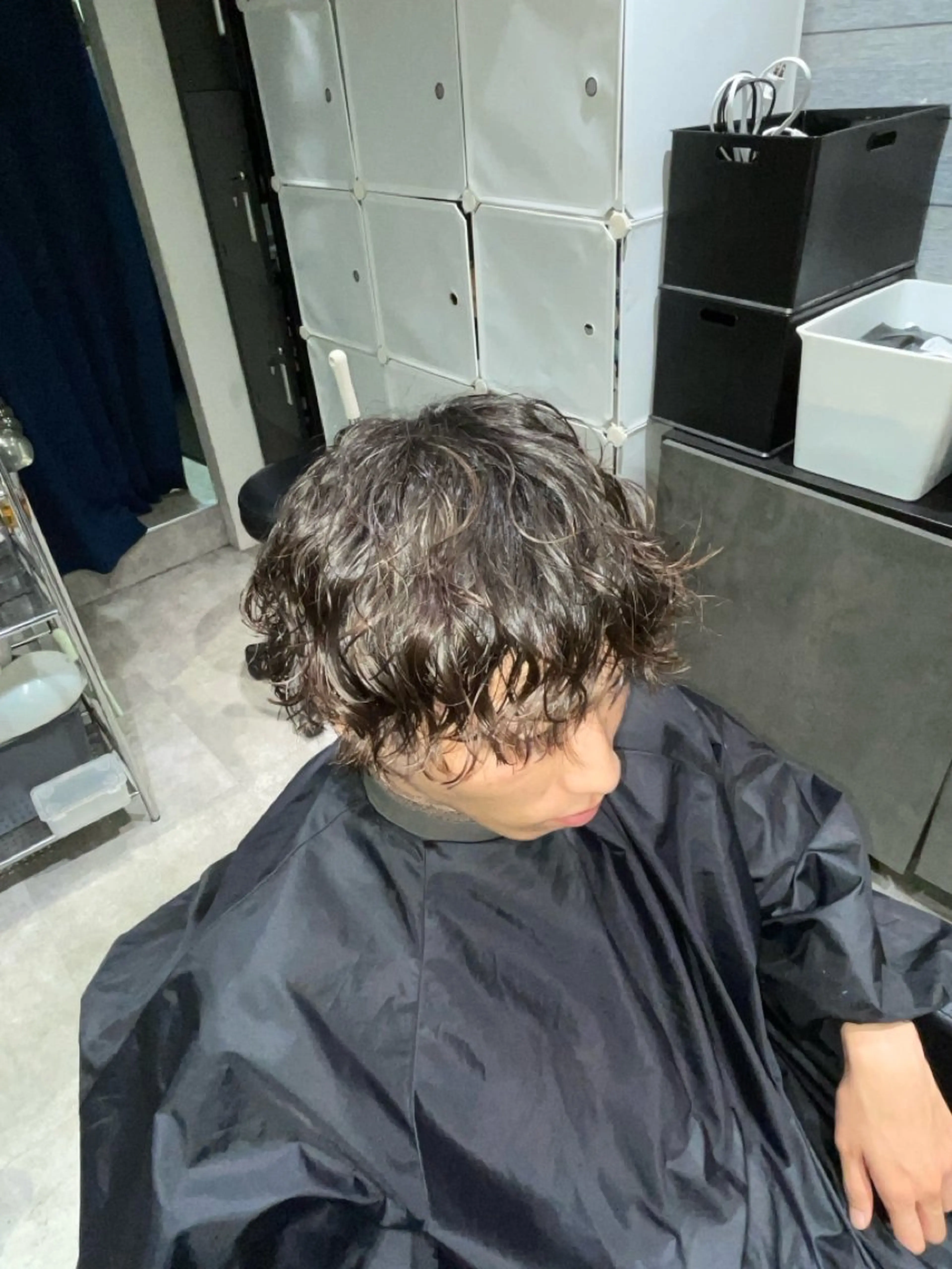 パーマ メンズ メンズパーマ スパイラルパーマ anzu💎 Wカラー/メンズ💎のヘアスタイル