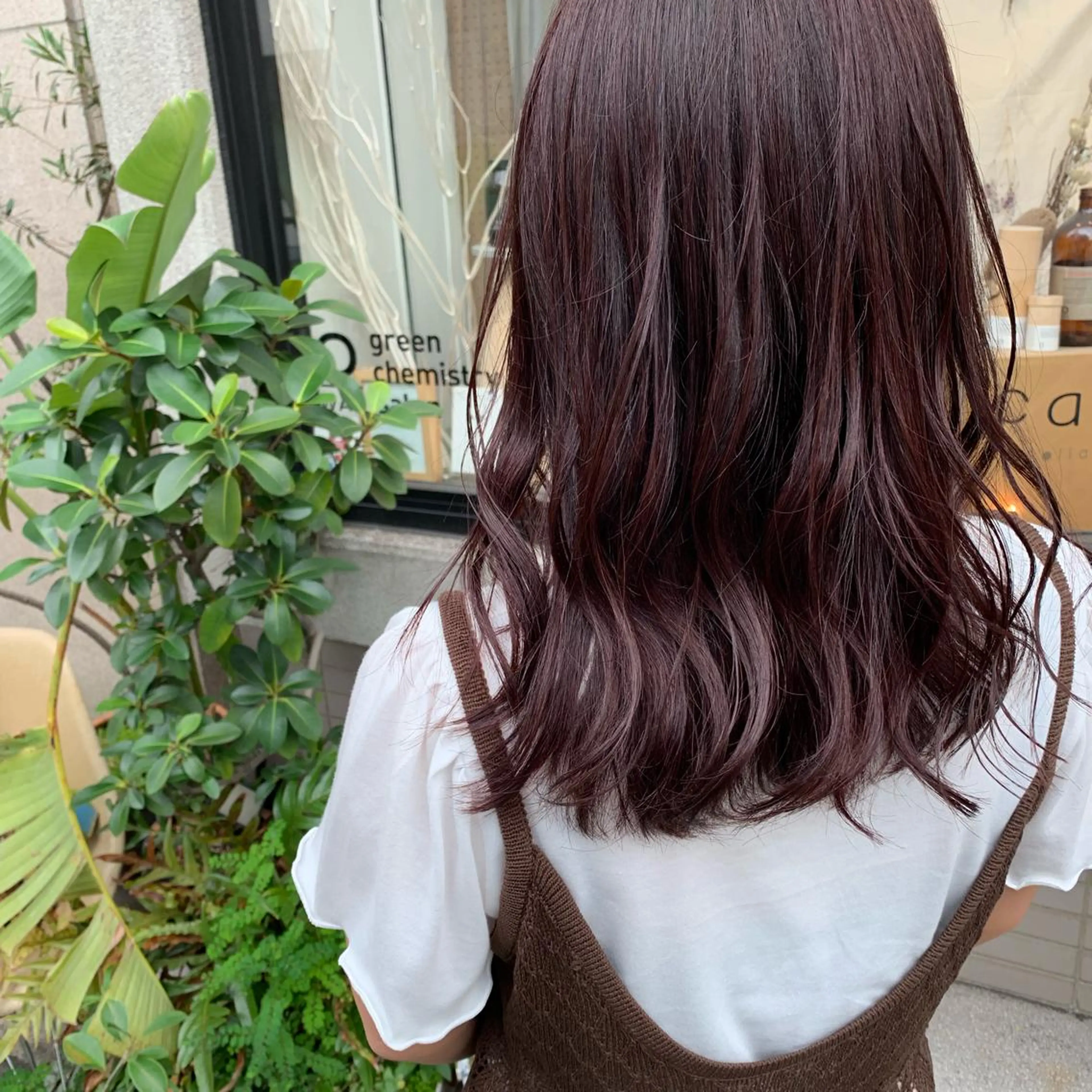 セミロング 艶髪color💎髪 質改善ストレート大吉のヘアスタイル