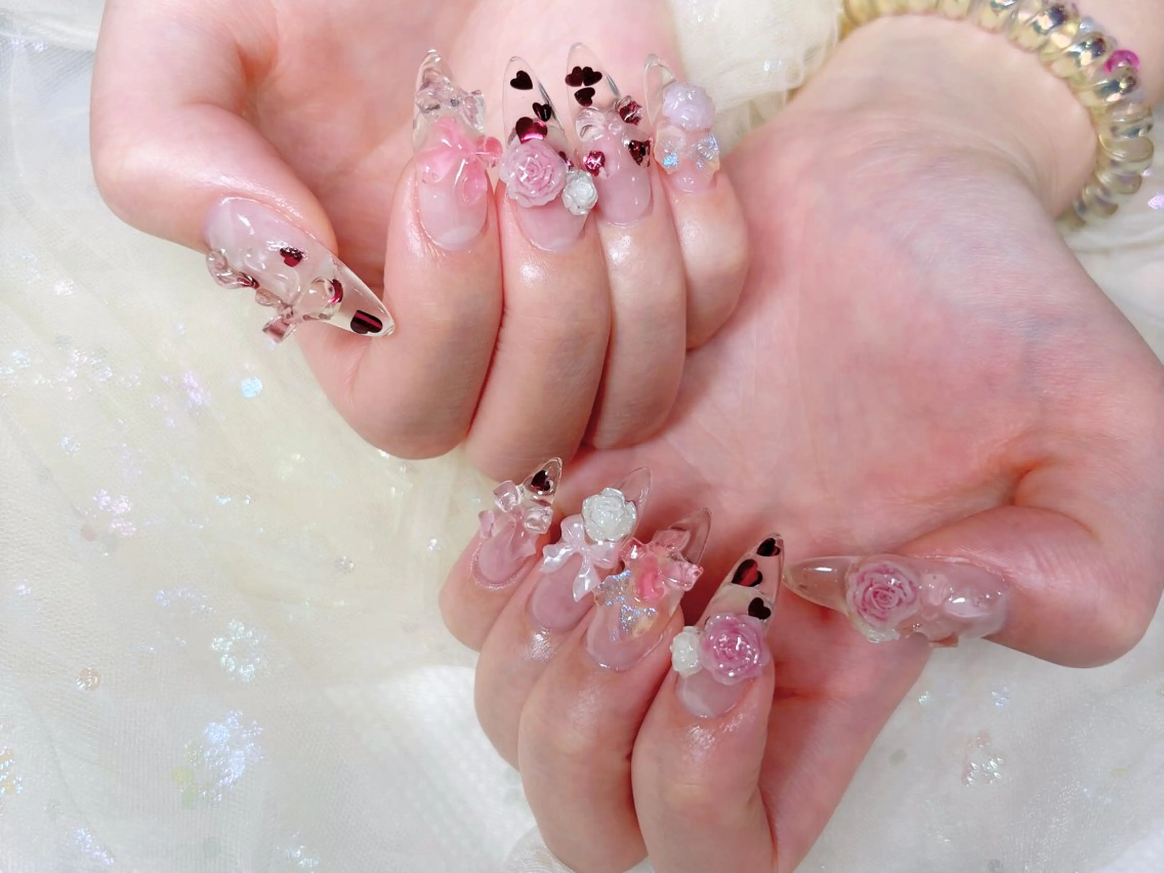 ネイル ハンドネイル H3 Nail Tsuki🦋💙のネイルデザイン