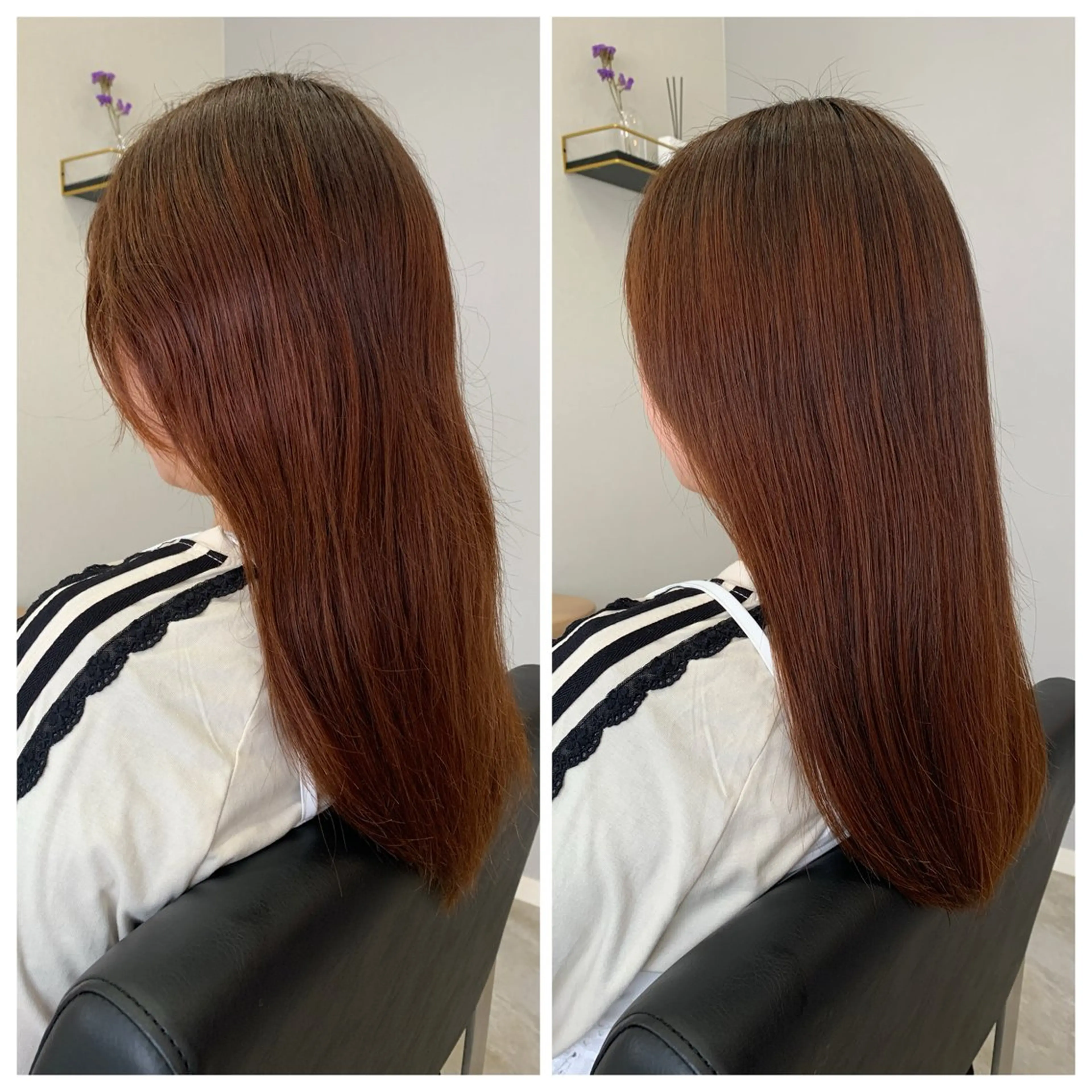 セミロング カット 縮毛矯正 トリートメント en.桐山 晃彦のヘアスタイル