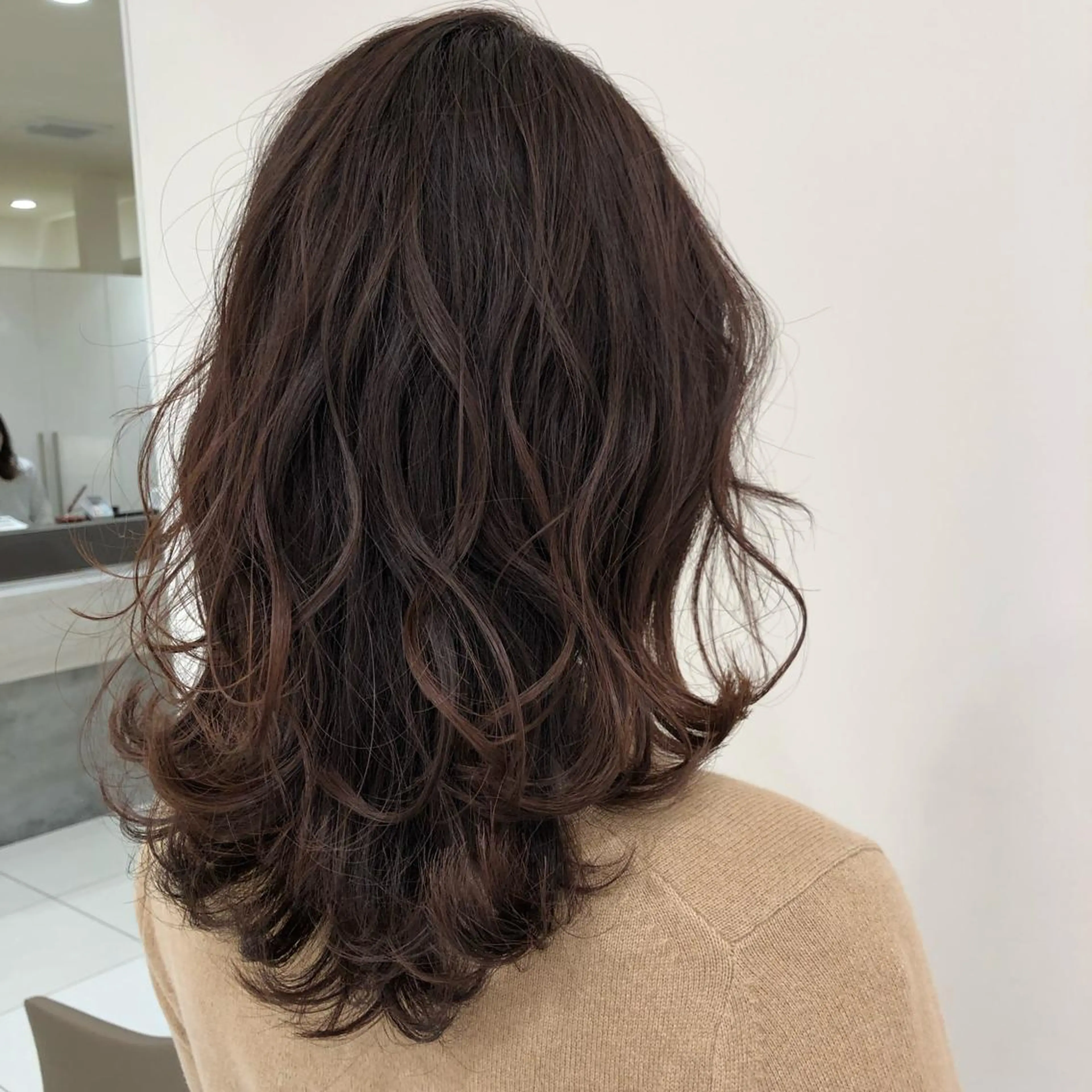 セミロング 【髪質改善】 梅田　聡のヘアスタイル