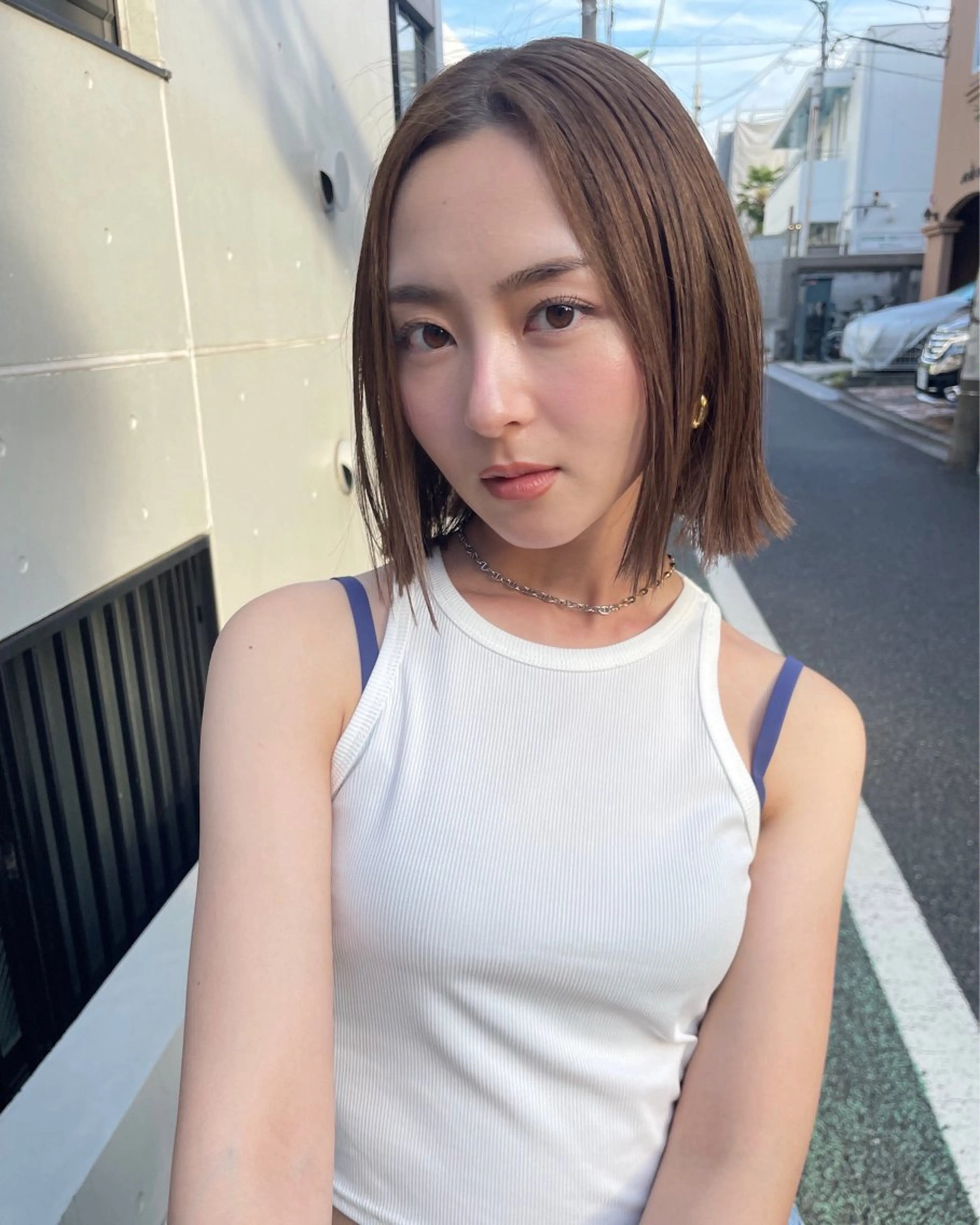 ミディアム ボブ 森田 博樹のヘアスタイル