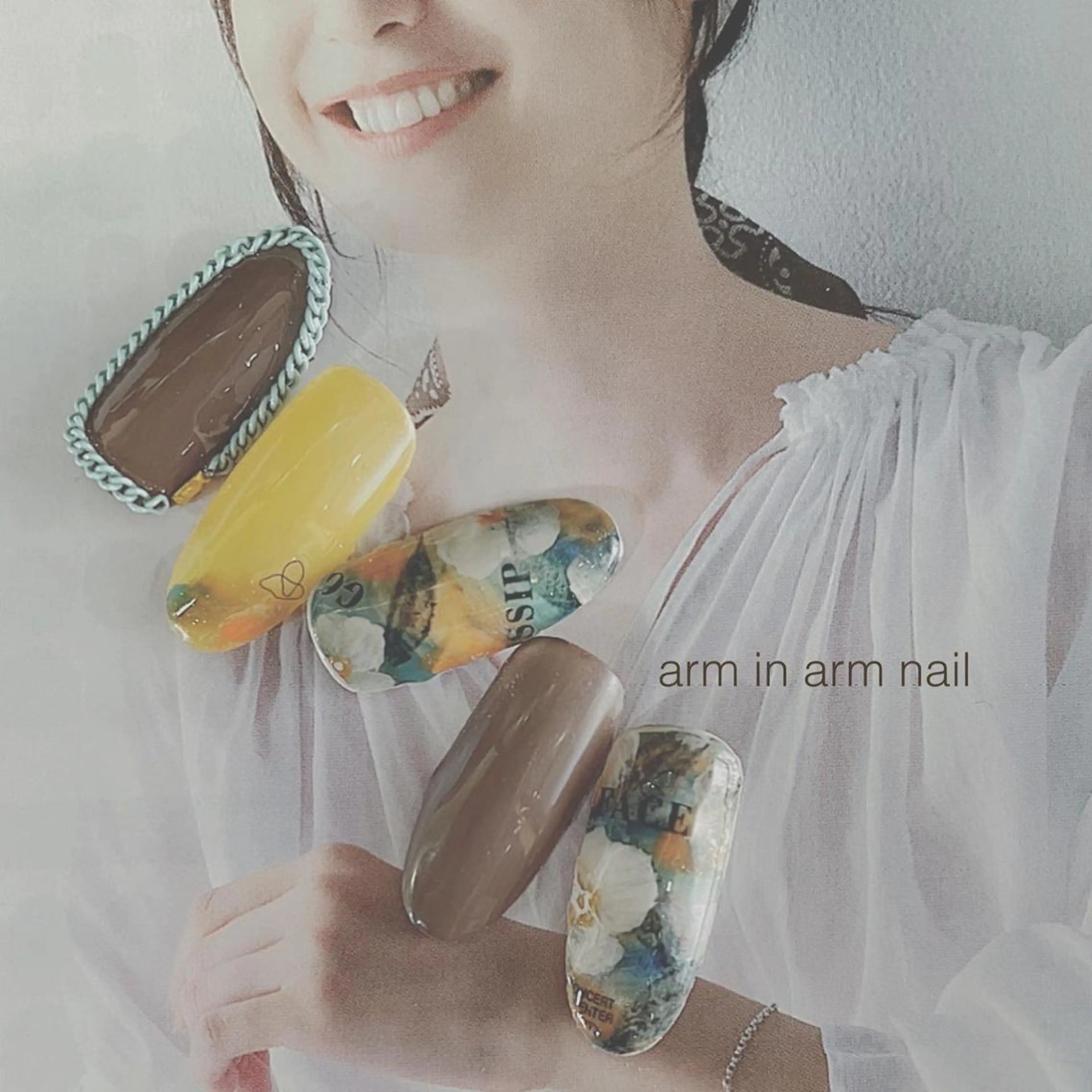 ネイル arm in arm ︎✿Yamamotoのマツエク・マツパデザイン