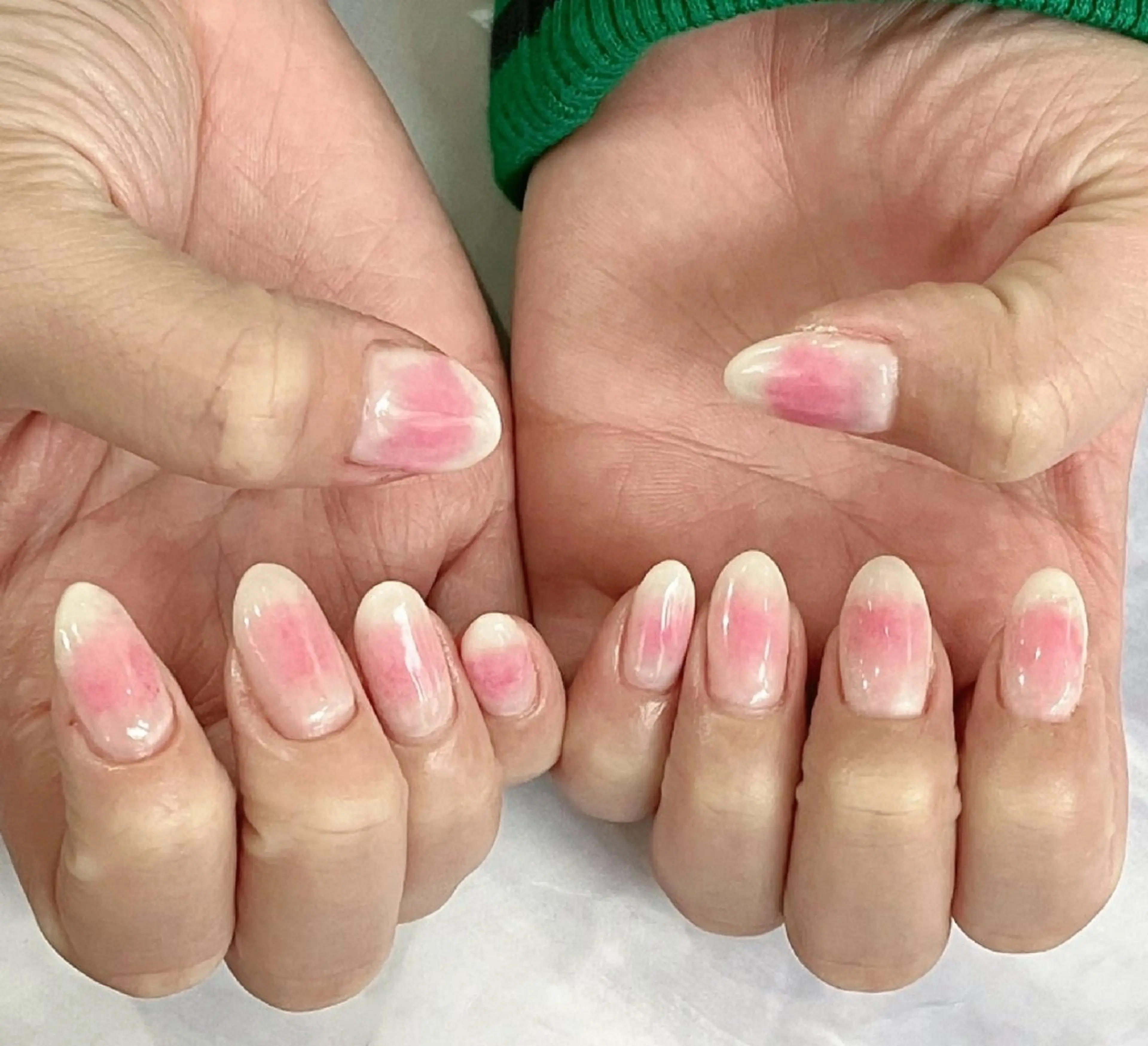 ネイル チークネイル ピンク 冬ネイル ハンドネイル felicita fumi♡のネイルデザイン