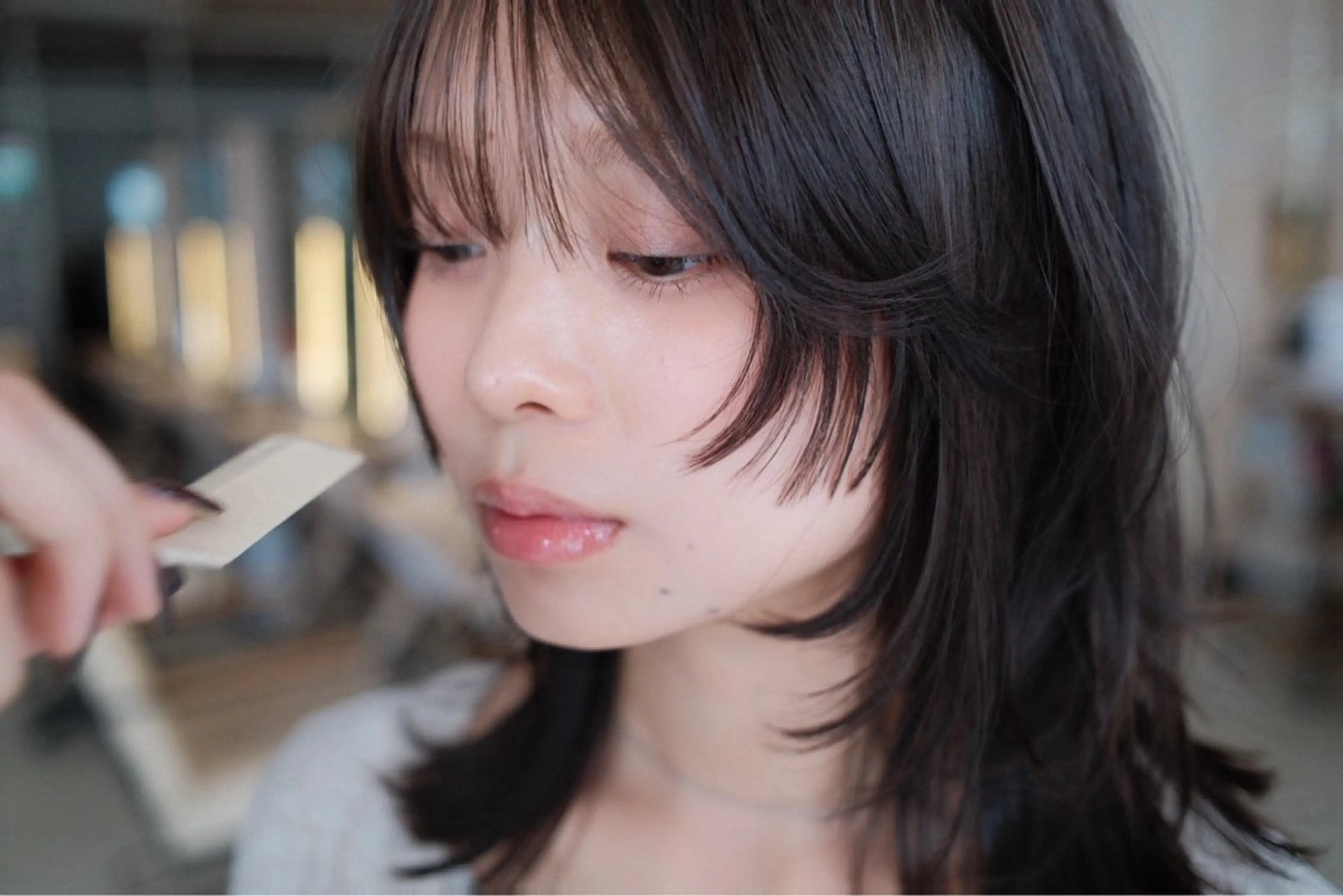 ミディアム カラー カット ヘアカラー Sora/レイヤー/ 似合わせカラー🤎のヘアスタイル