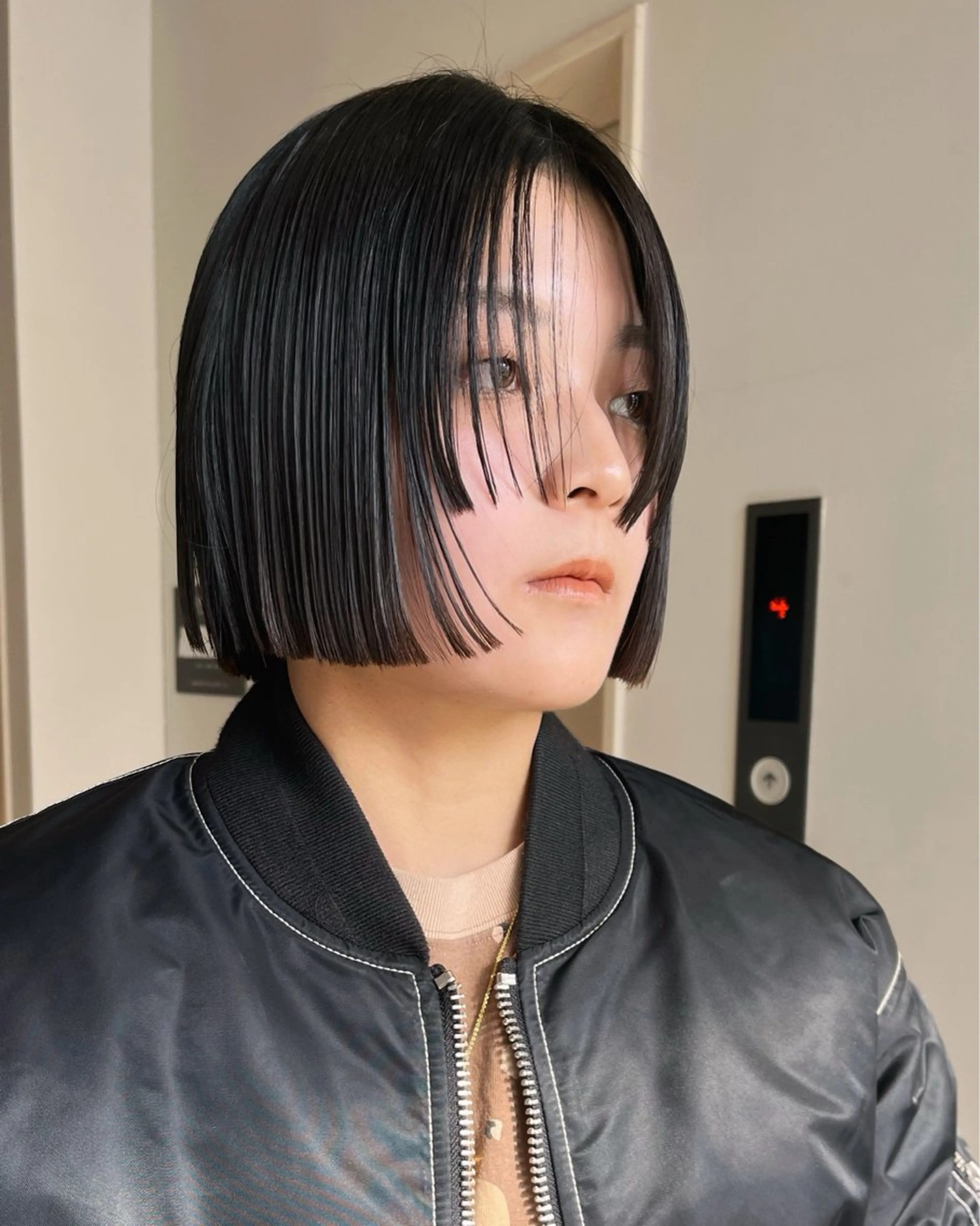 ミディアム かわい りほのヘアスタイル