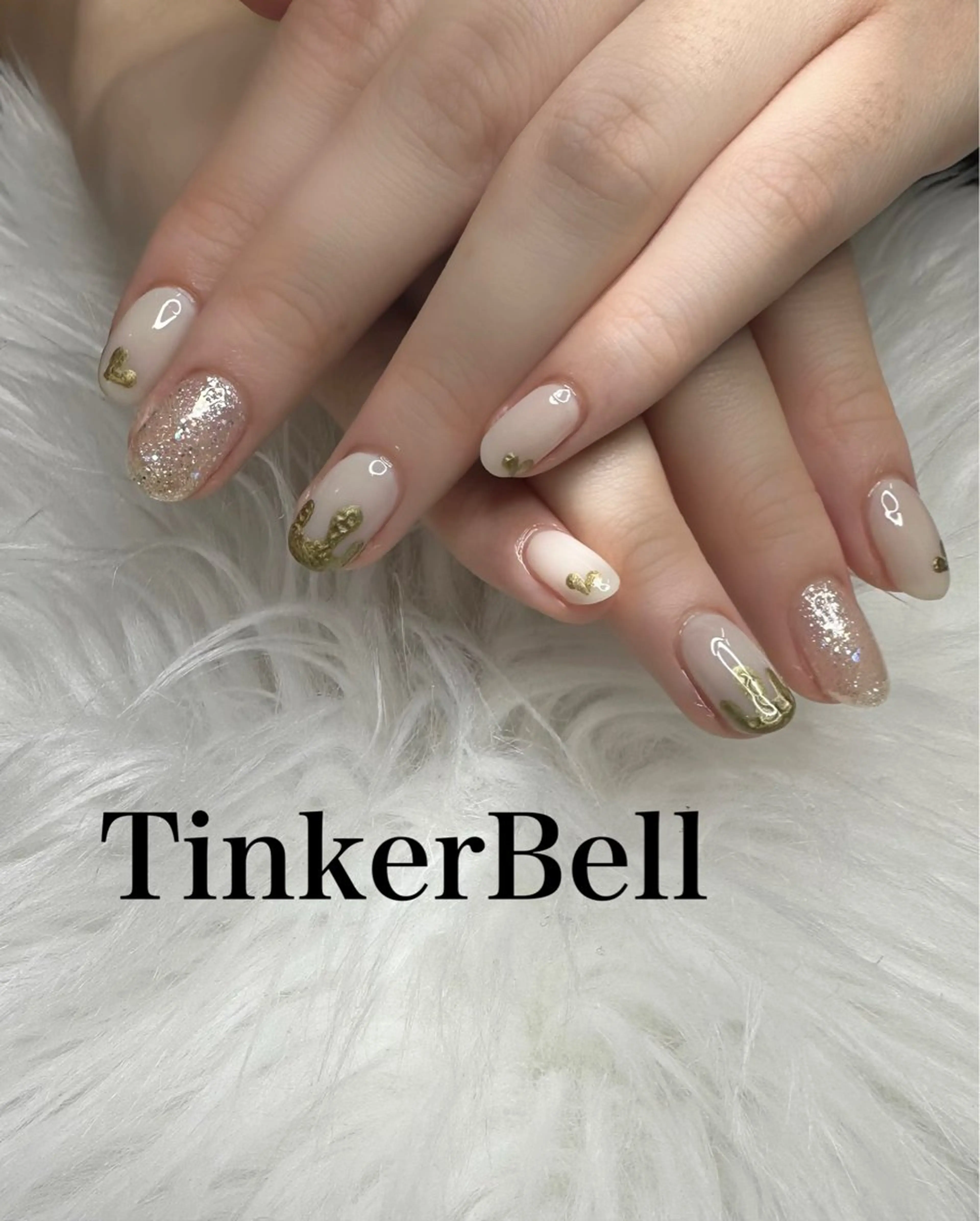 ネイル シンプルネイル ハンドネイル Tinker Bellのネイルデザイン