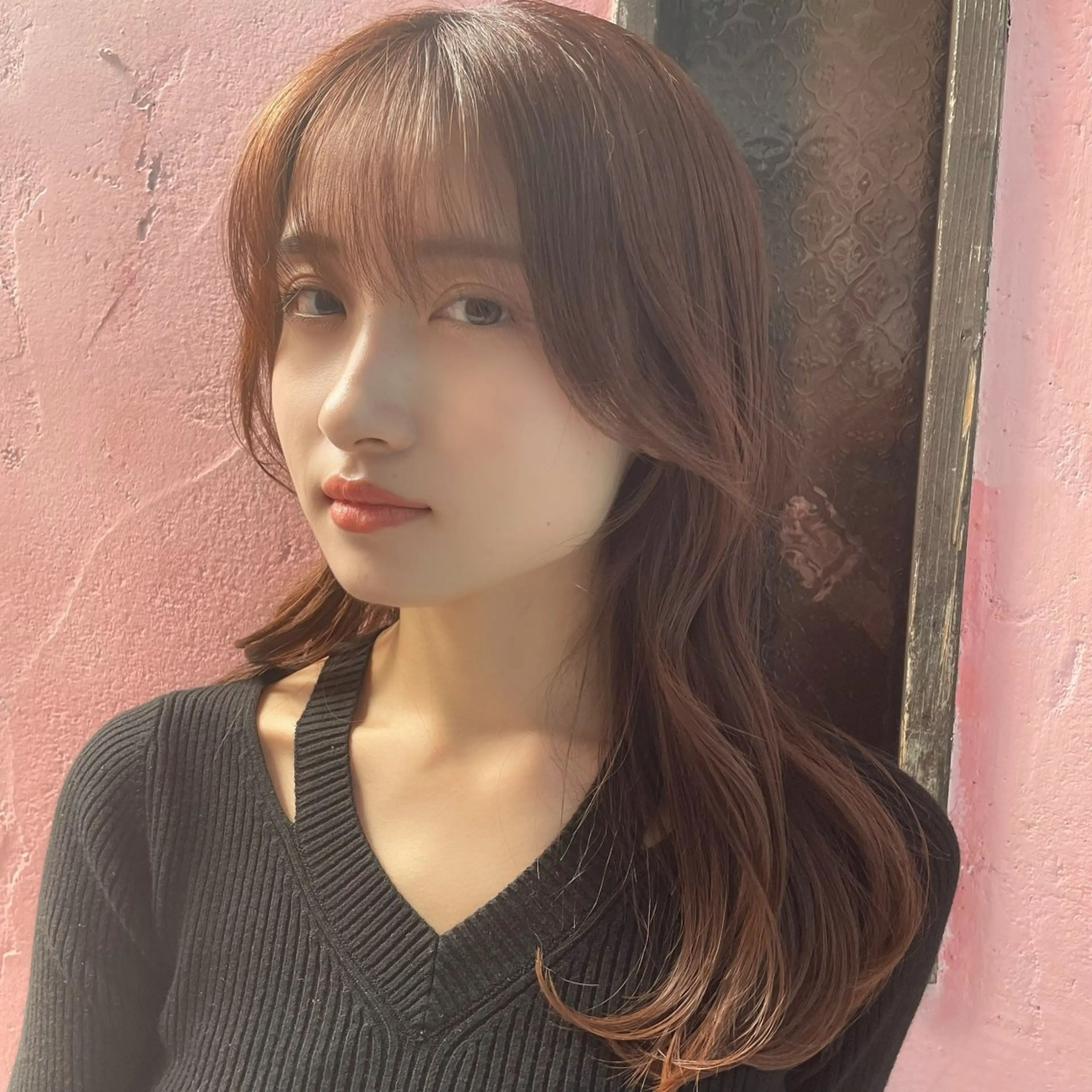 セミロング カット ヘアカラー トリートメント 韓国ヘア🇰🇷 レイヤー/芝春樹のヘアスタイル