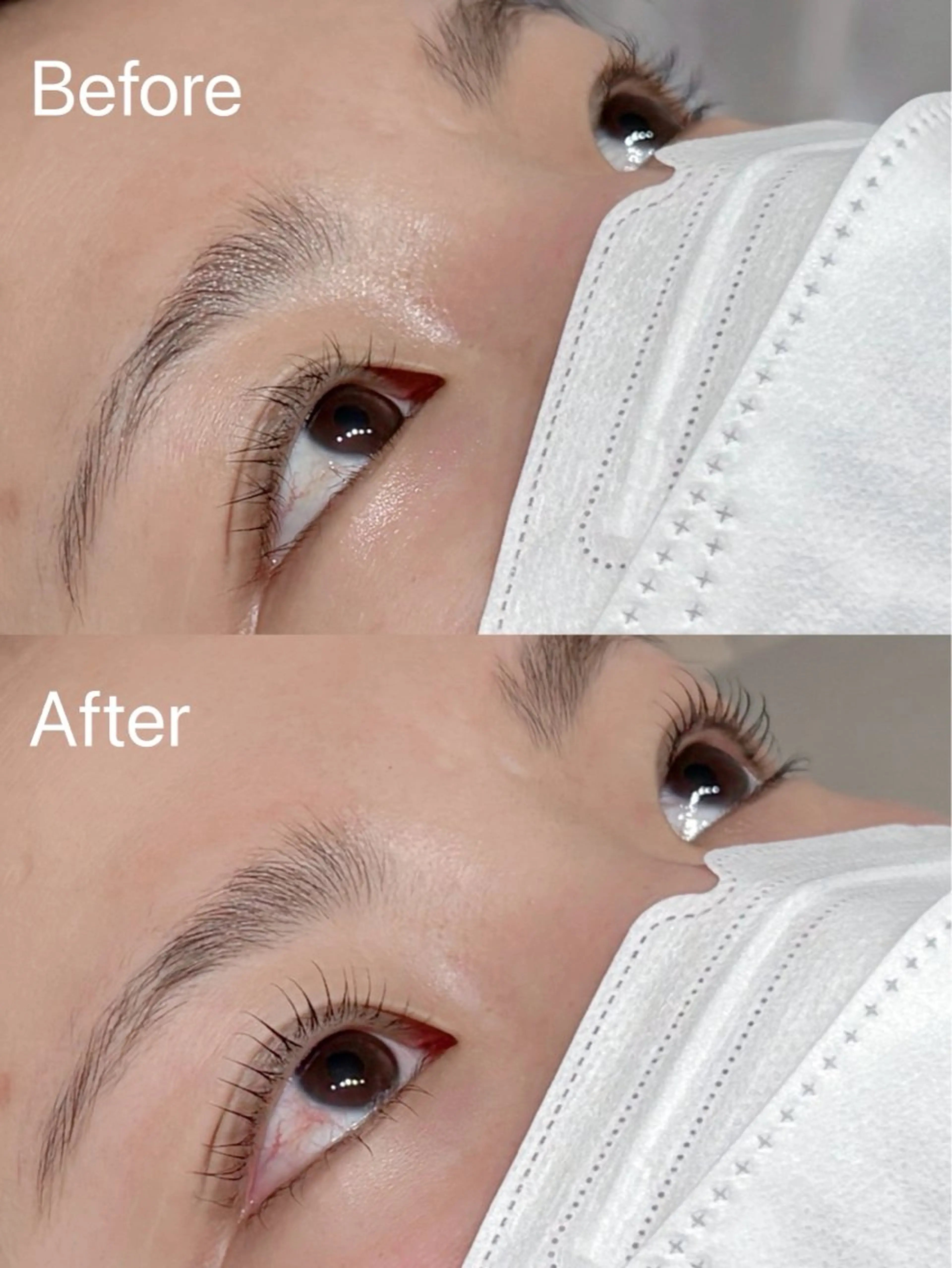 マツエク・マツパ 下まつげエクステ 一重×まつ毛パーマ マツパ アイリスト¨̮♡ 春香のマツエク・マツパデザイン