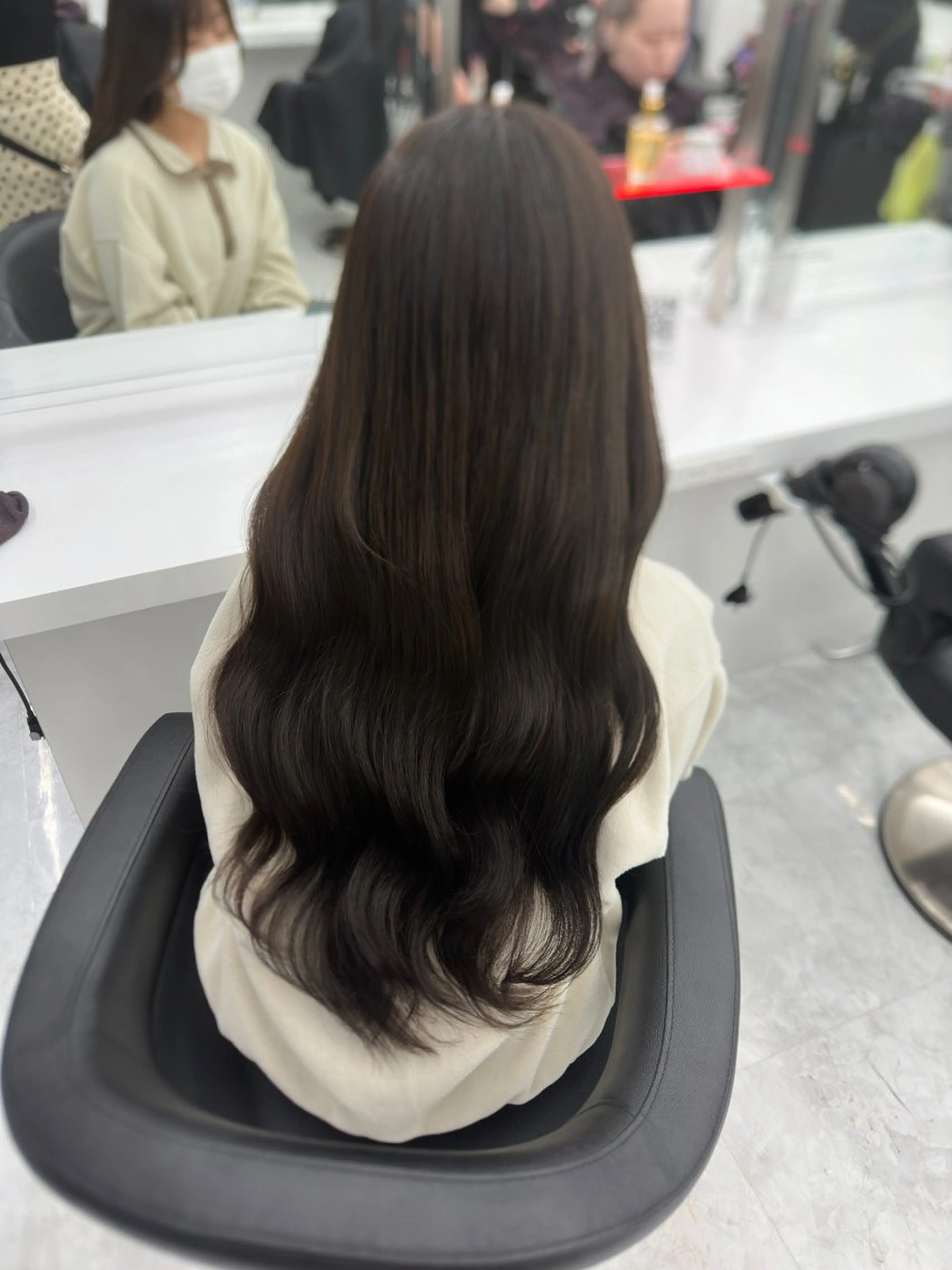 ロング カラー パーマ ヘアアレンジ メンズ キッズ ♥️韓国ヘア レイヤー♥️ゆりのヘアスタイル