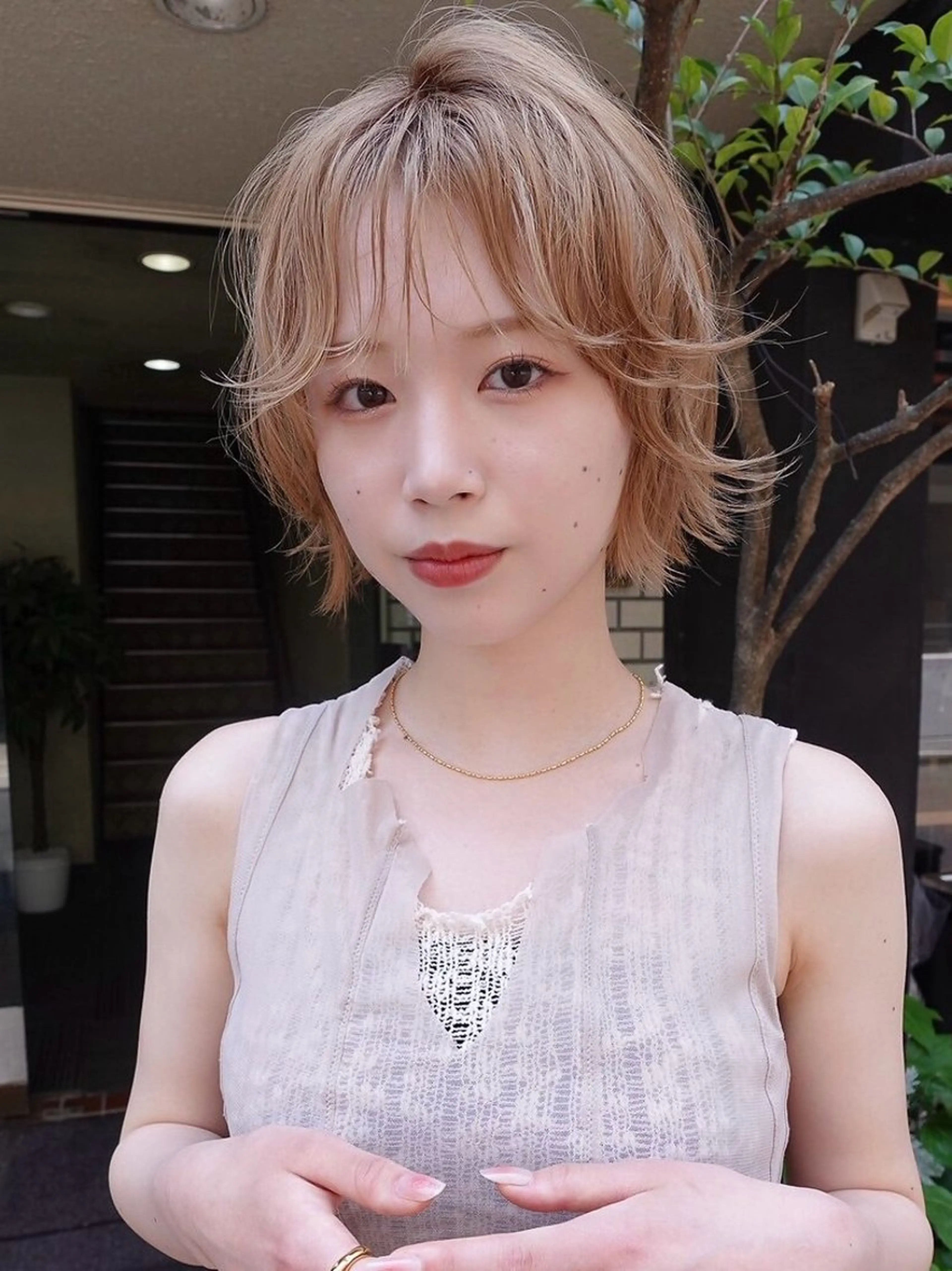 ショート ヘアカラー 透明感カラー💫 キムのヘアスタイル