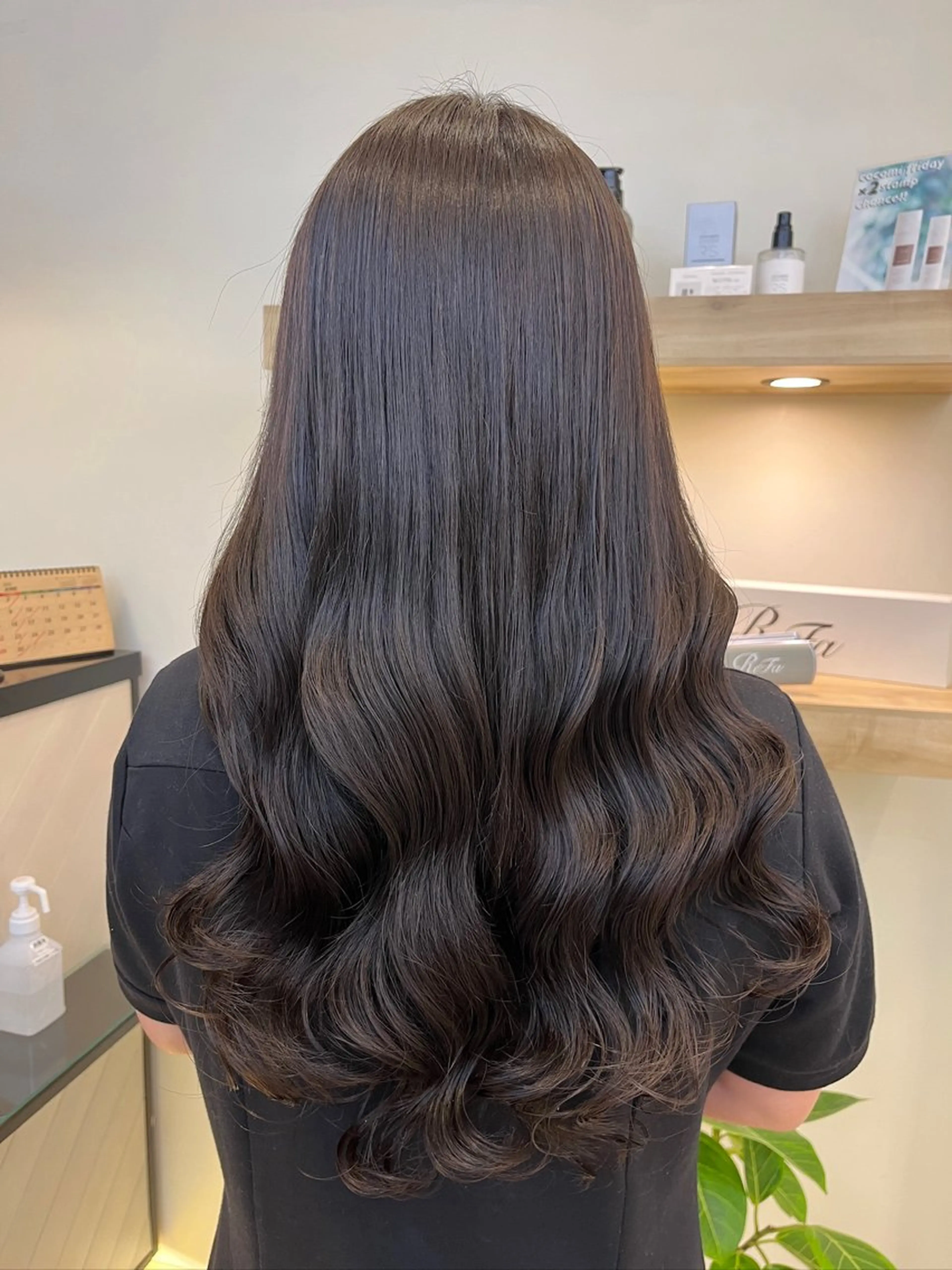 ロング カラー パーマ ヘアカラー 暖色カラー🍒スパ/ canna‎🤎のヘアスタイル