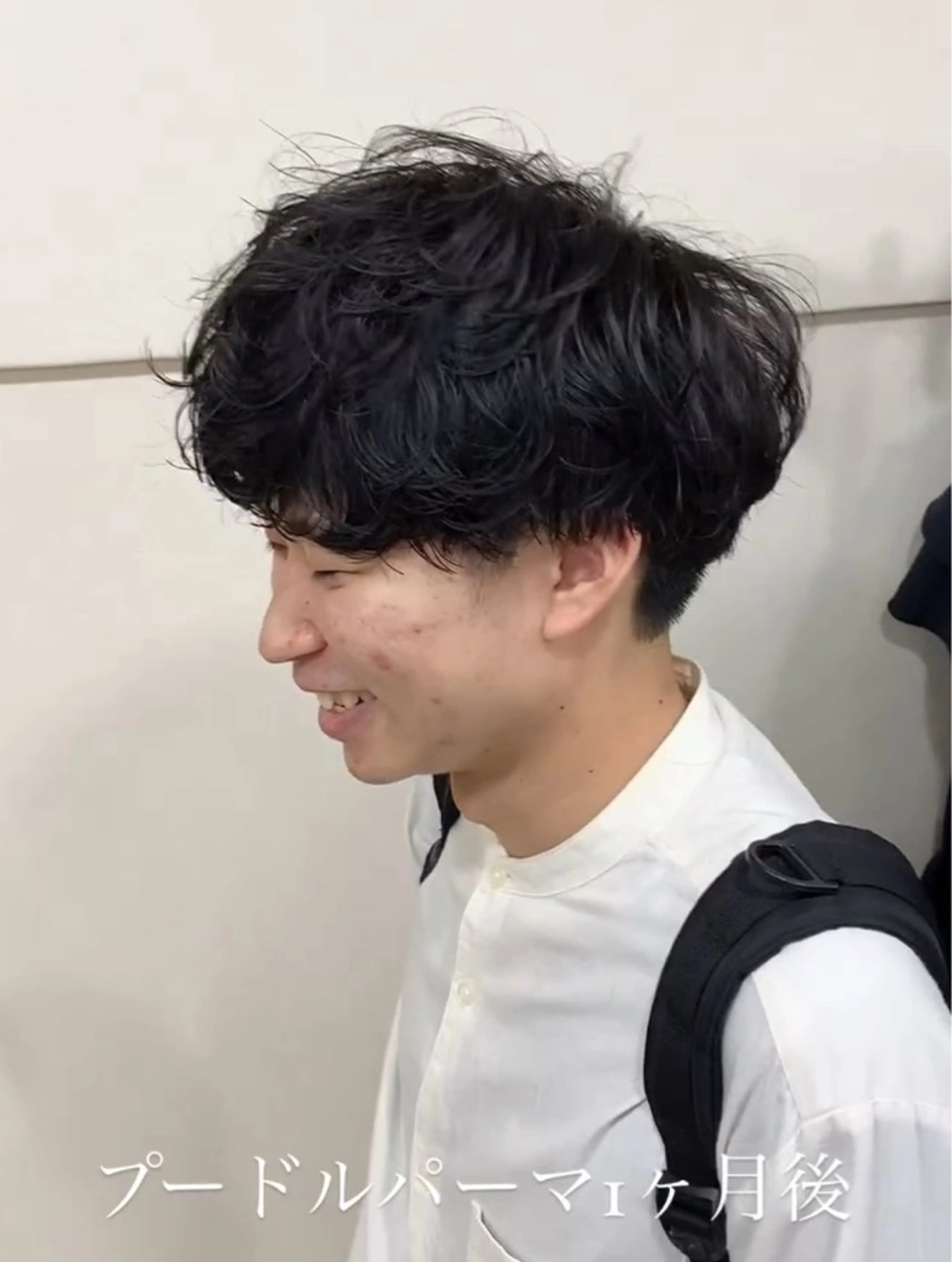 ミディアム パーマ メンズ キマるメンズパーマ クメユウキのヘアスタイル