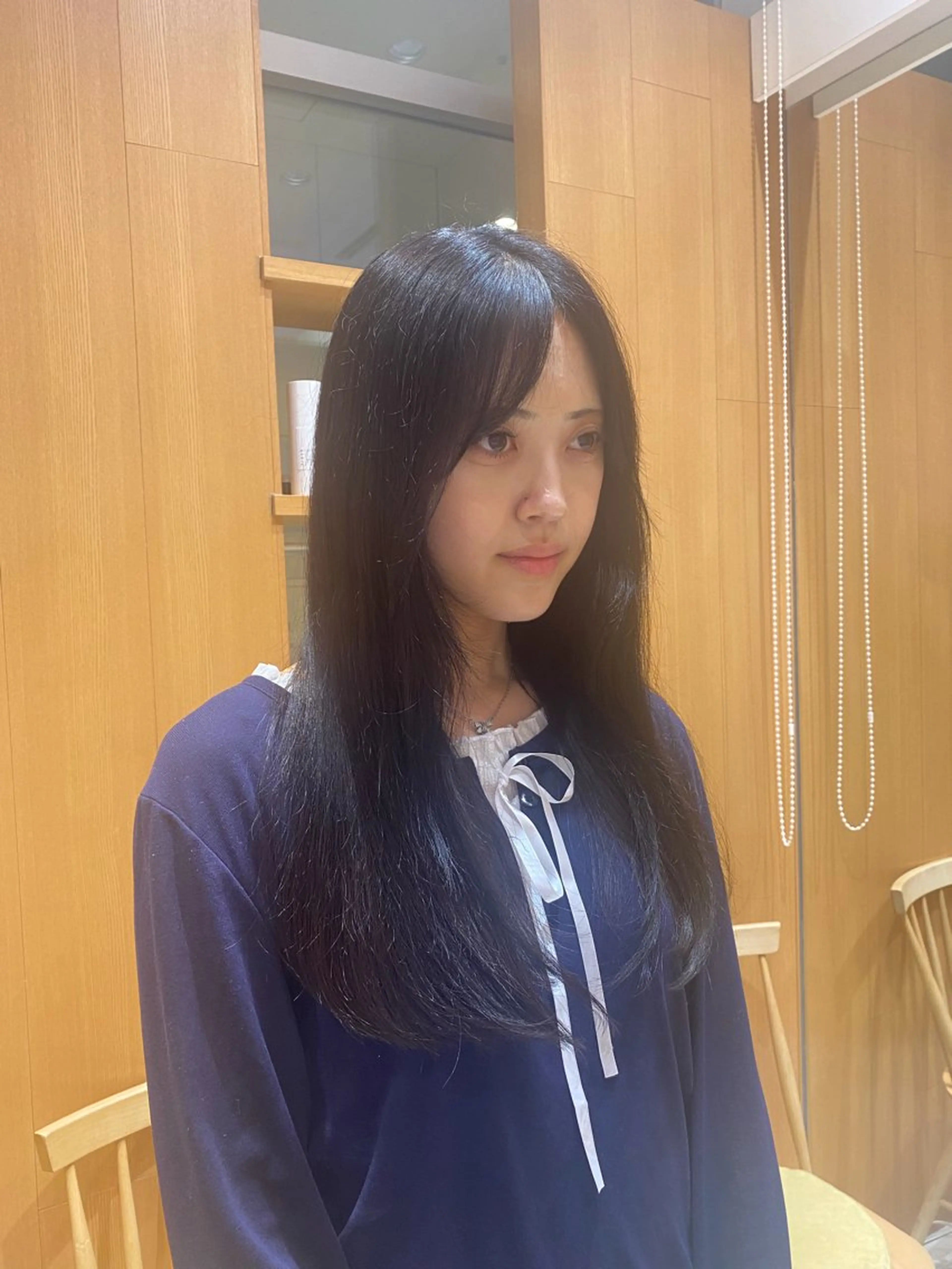 ロング ヘアカラー トリートメント 💎ツヤ髪ストレート カラー💎かのんのヘアスタイル