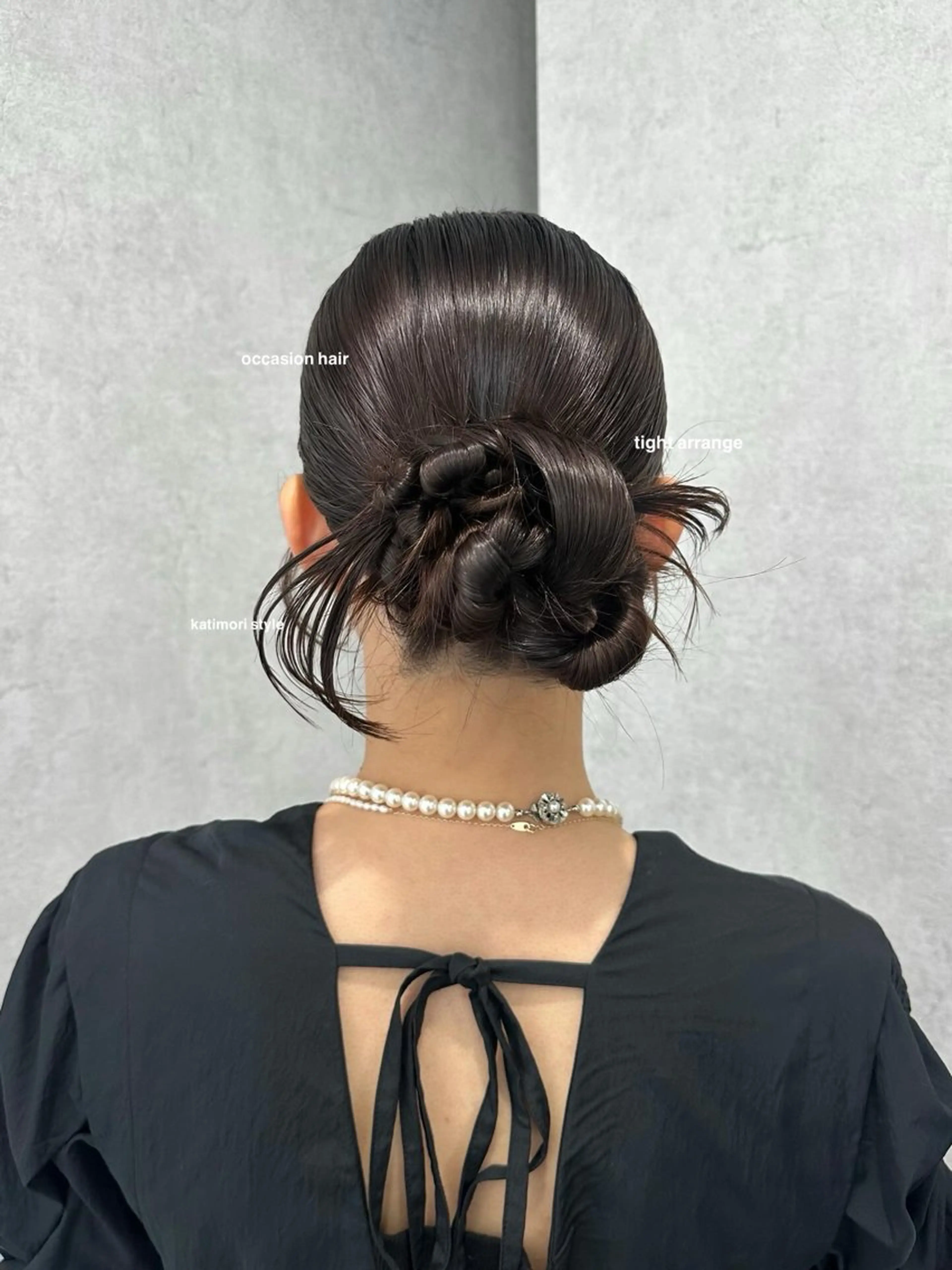 セミロング ヘアアレンジ ヘアセット v-lab studio所属・韓国レイヤーカット/ 艶カラー/ noaのヘアスタイル