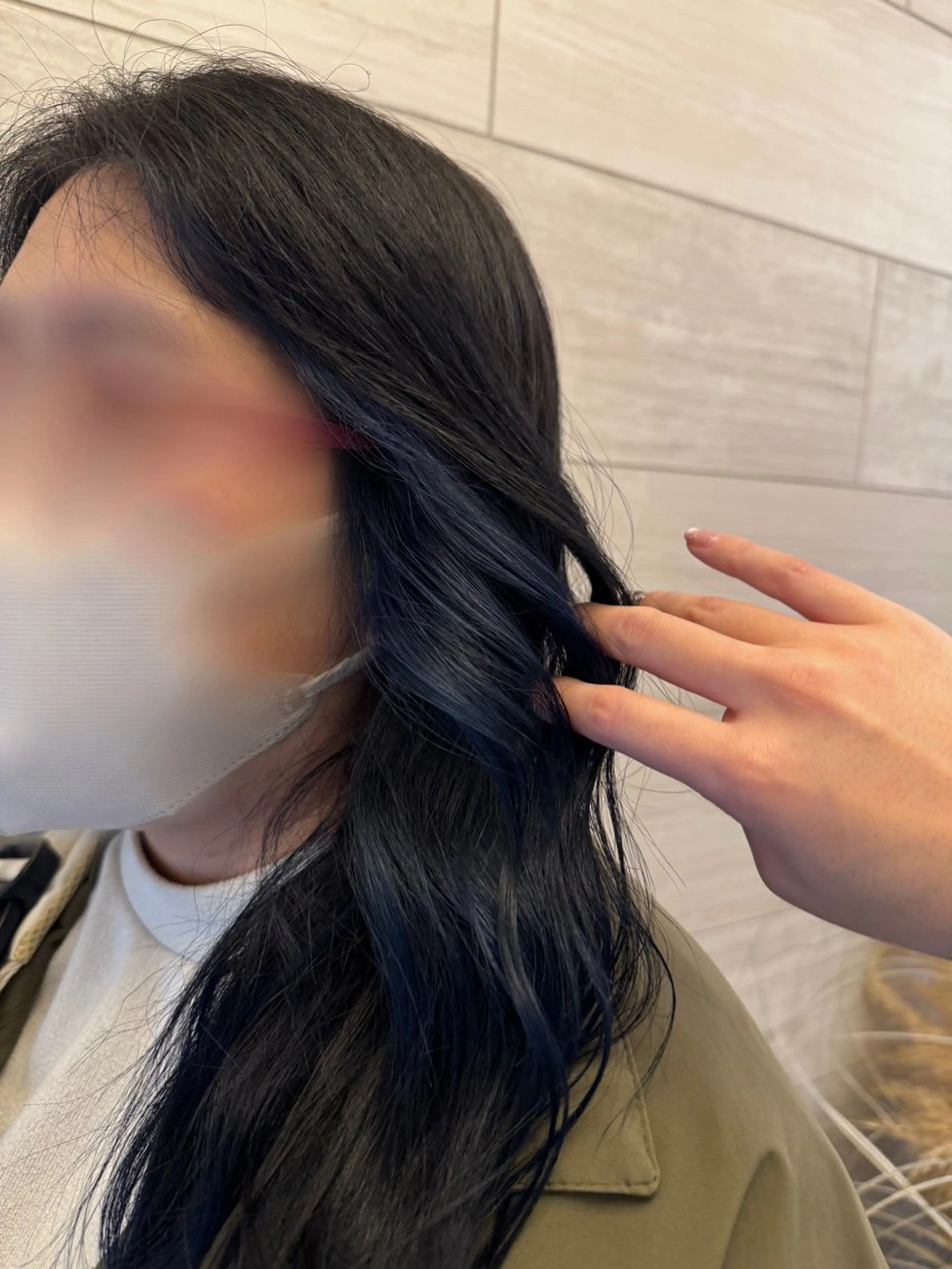 ロング ヘアカラー トリートメント 堀江美容室 千晶のヘアスタイル