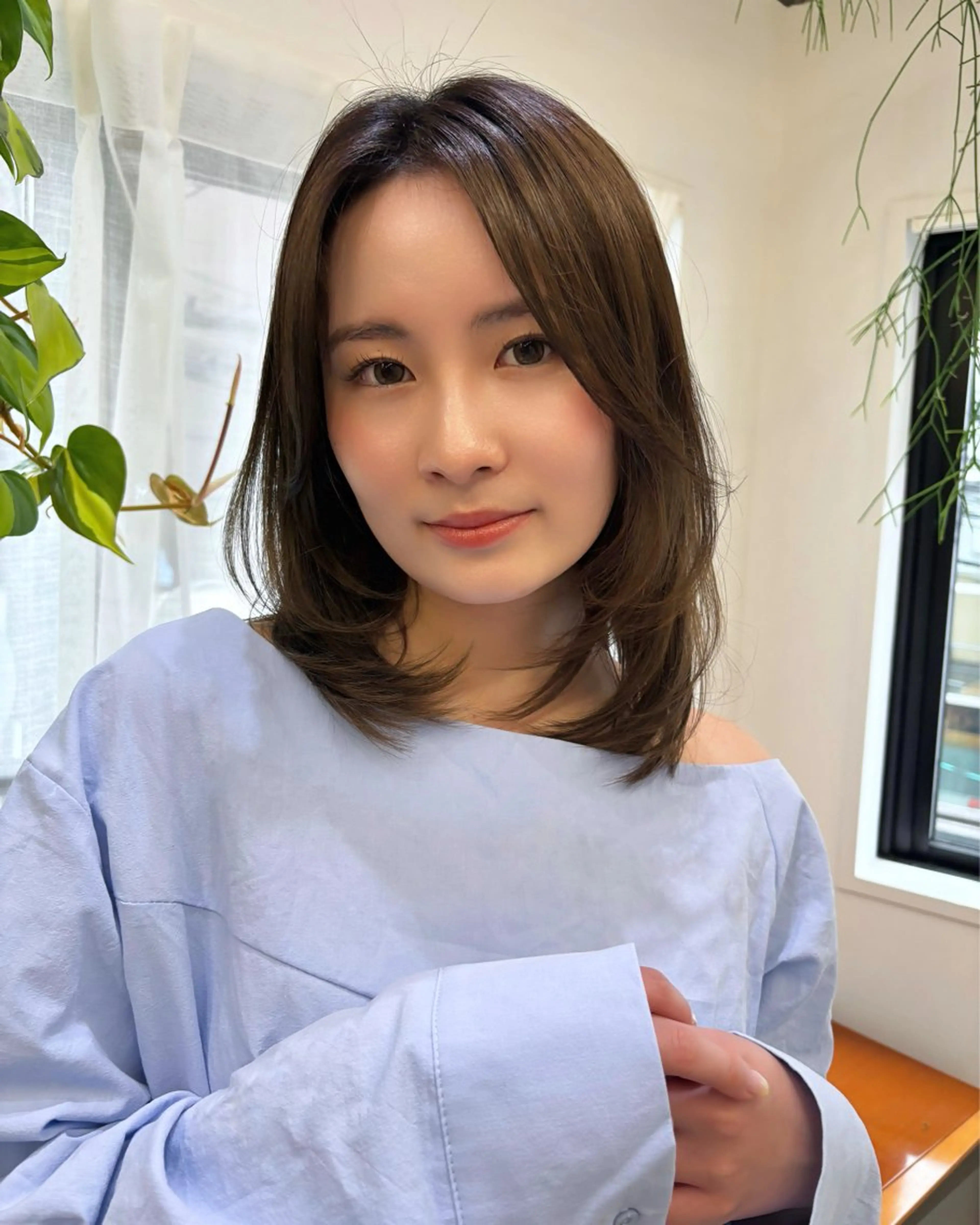 セミロング カラー カット ヘアカラー トリートメント 似合わせ美髪ヘア✨ 天王寺．阿倍野🌈のヘアスタイル
