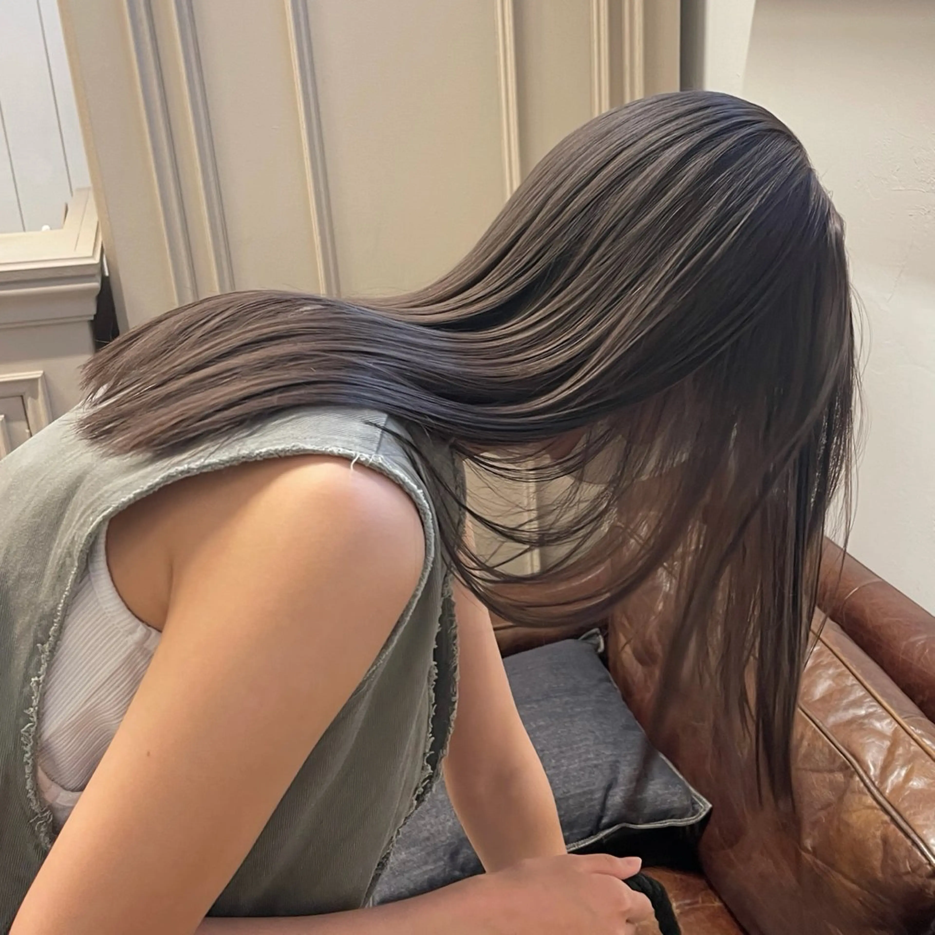 ロング カラー 艶カラー×似合わせ カットshihomiのヘアスタイル