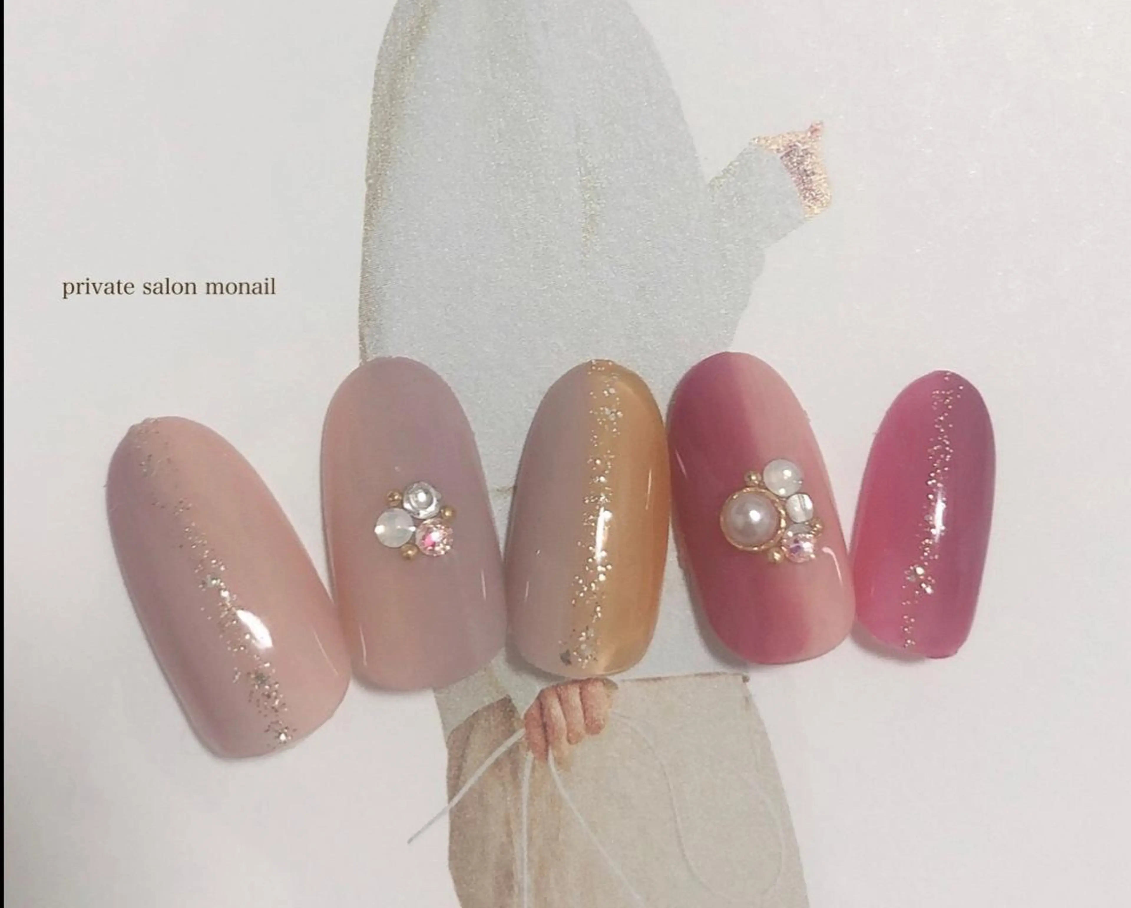 ネイル グラデーション ハンドネイル nail salon monailのネイルデザイン