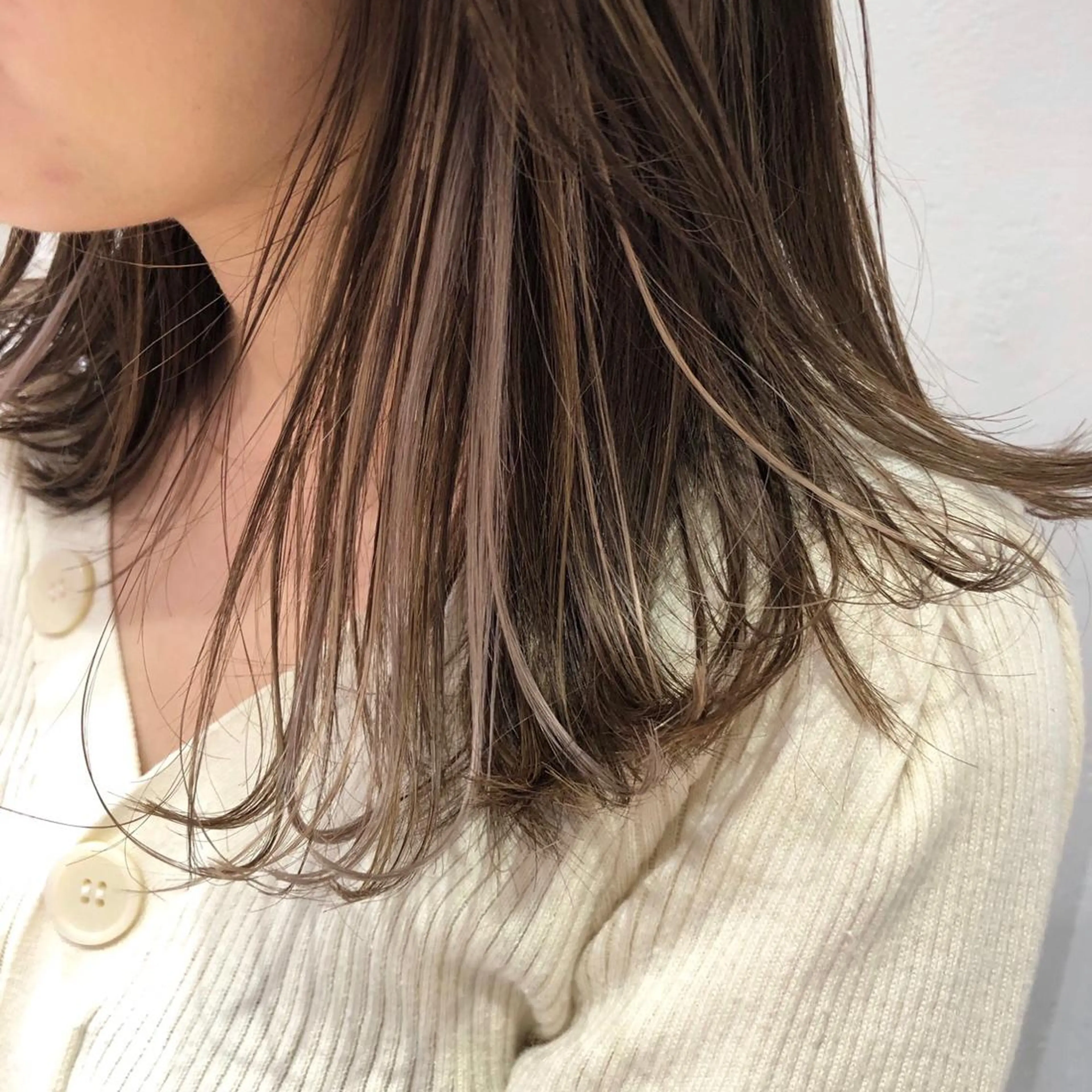 セミロング カラー ヘアアレンジ 滝本 里実のヘアスタイル