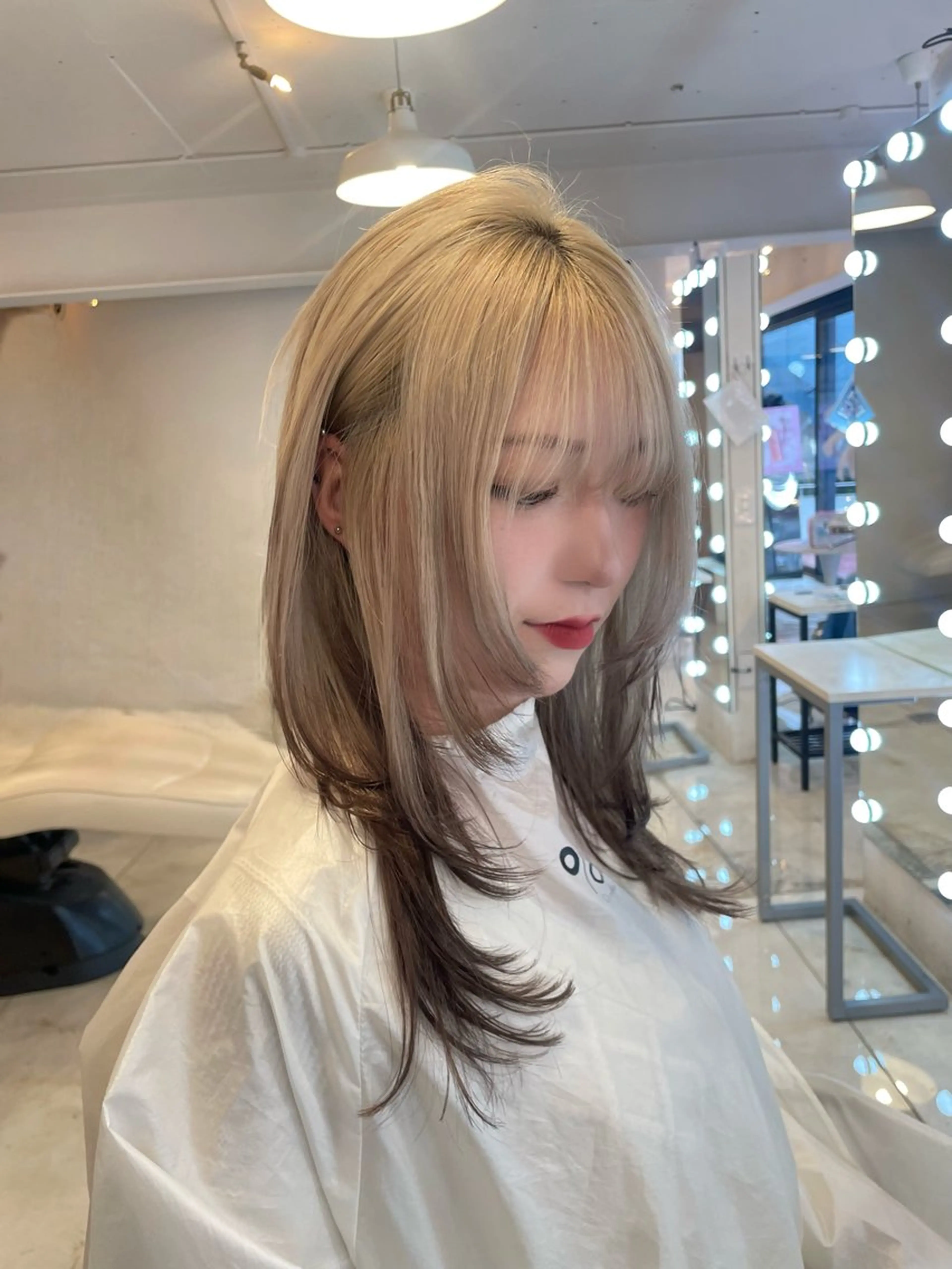 ロング HARUNA/原宿/ デザイン/カットのヘアスタイル