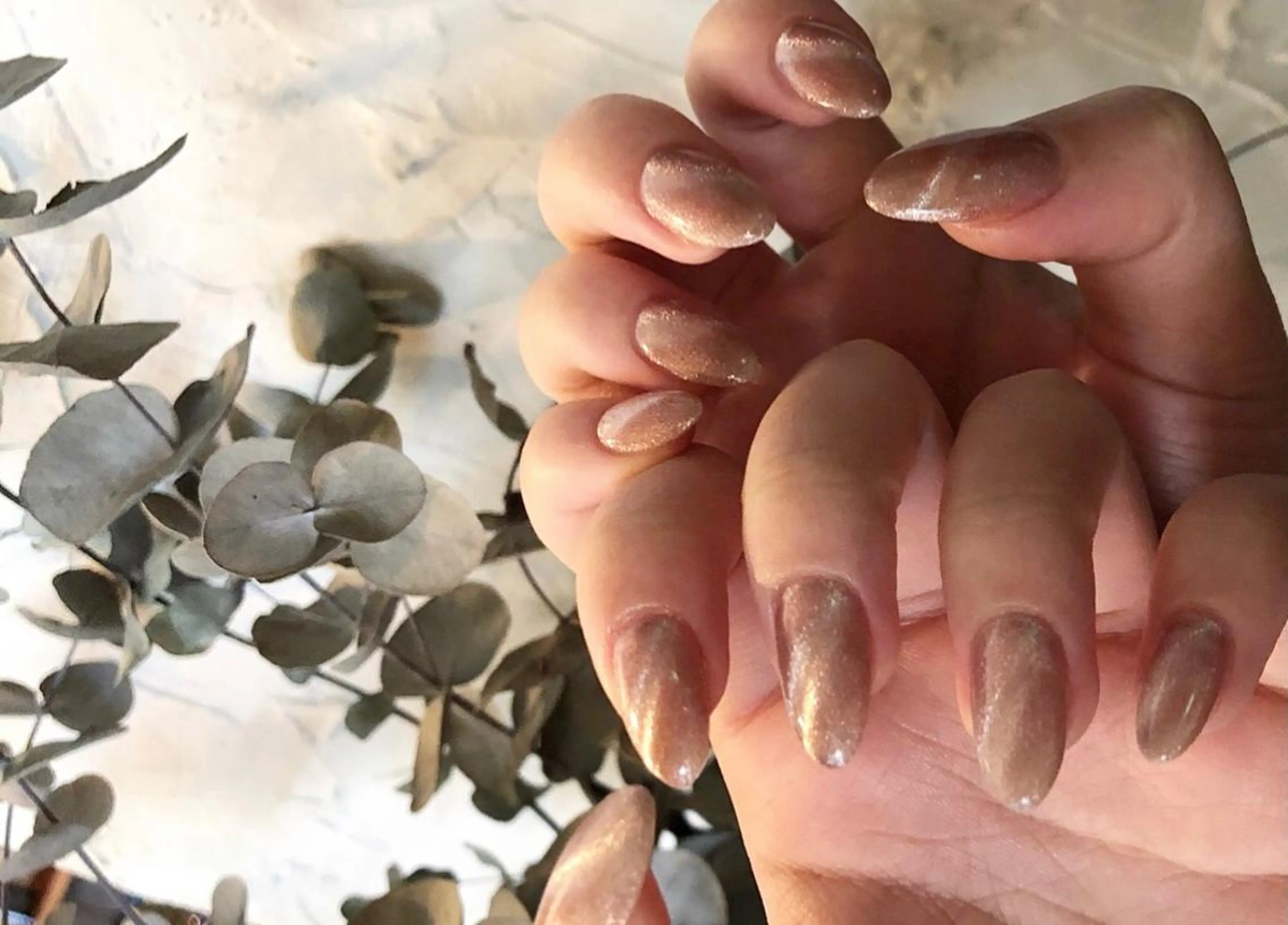 ネイル マグネットネイル パラあり！フィルイン 美フォルムのネイルデザイン