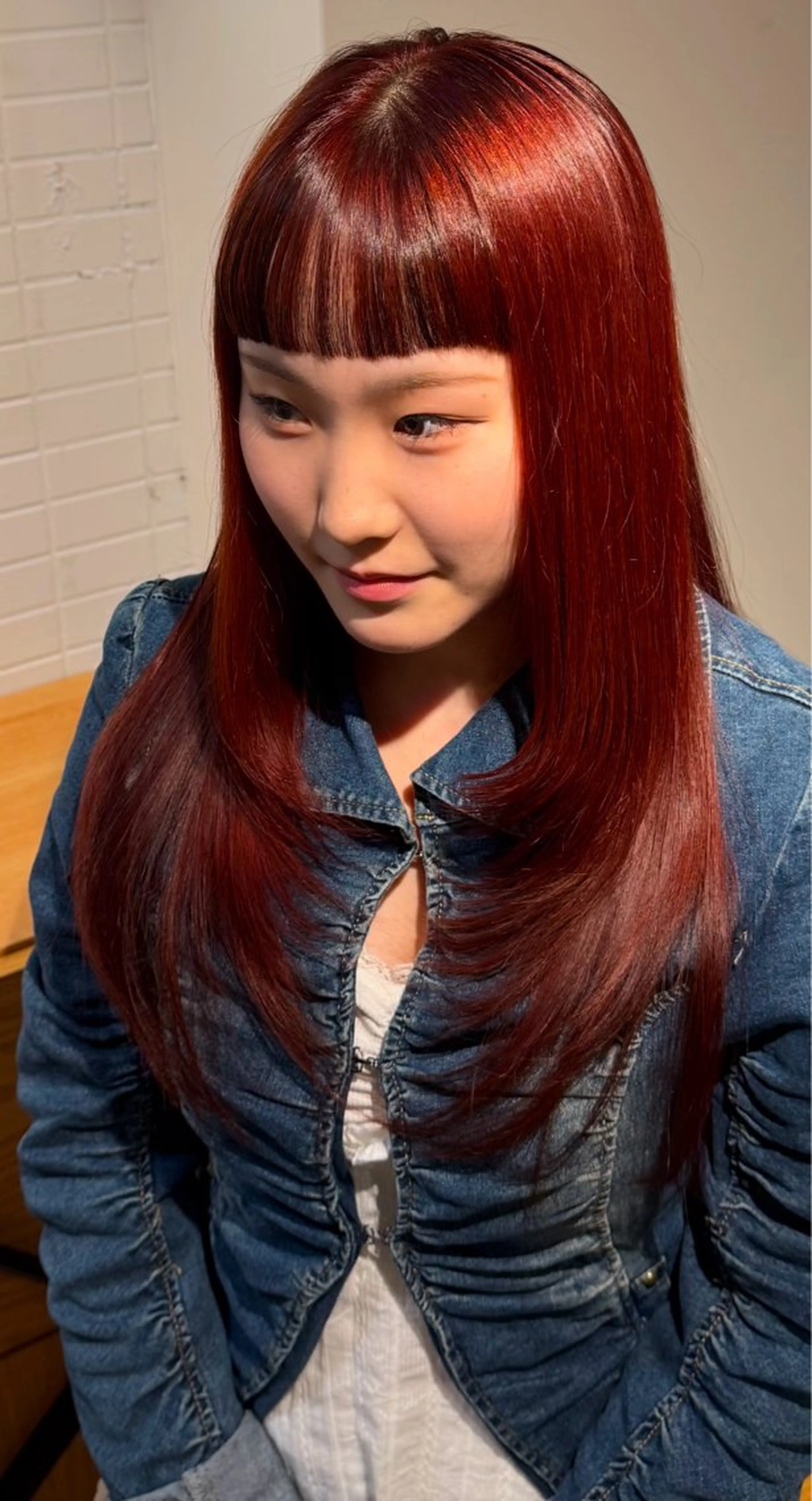 ロング 森本 朝香のヘアスタイル