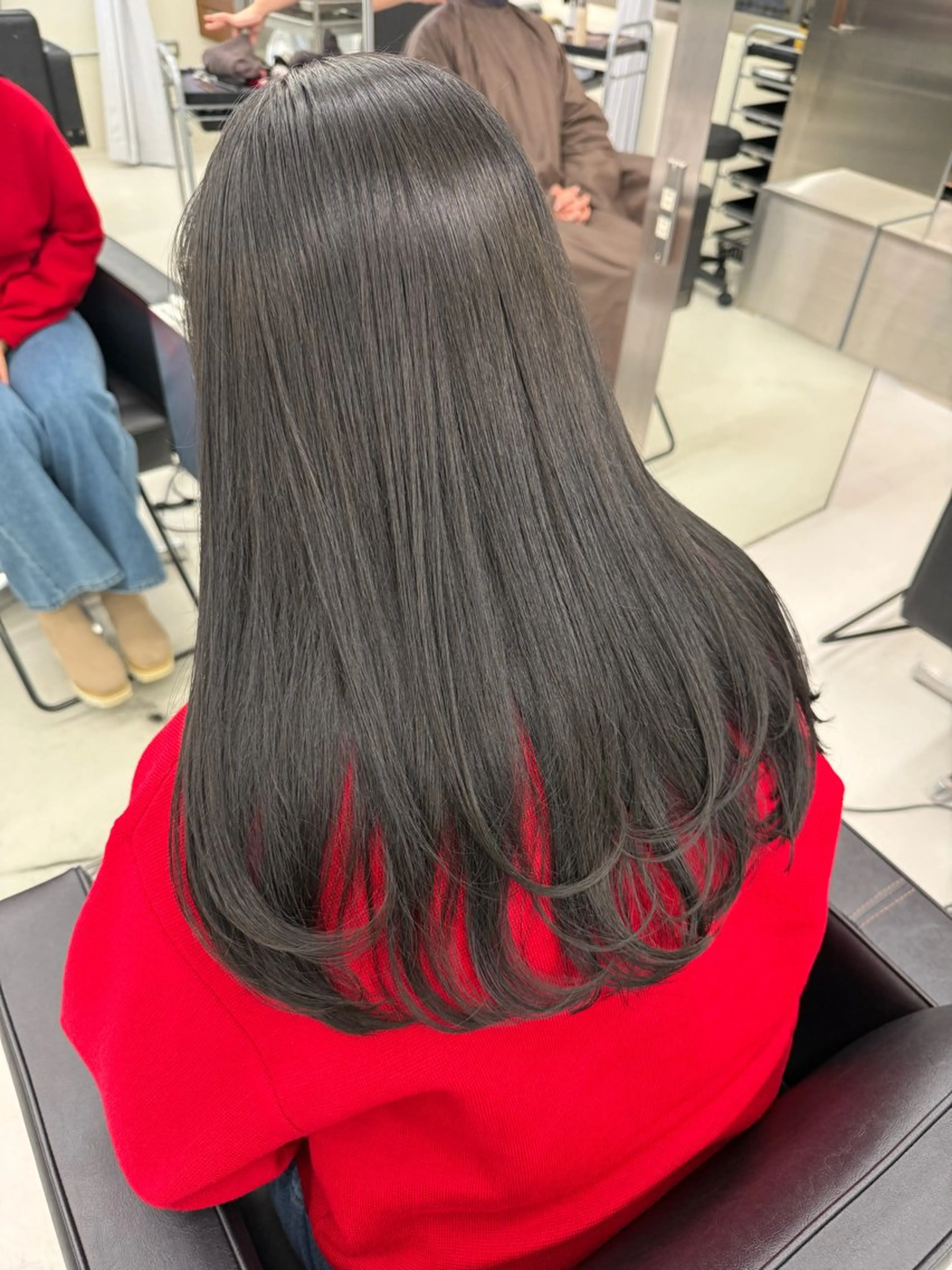 ロング カラー カット ヘアカラー トリートメント 表参道🌿赤み消し カラー/チナツのヘアスタイル