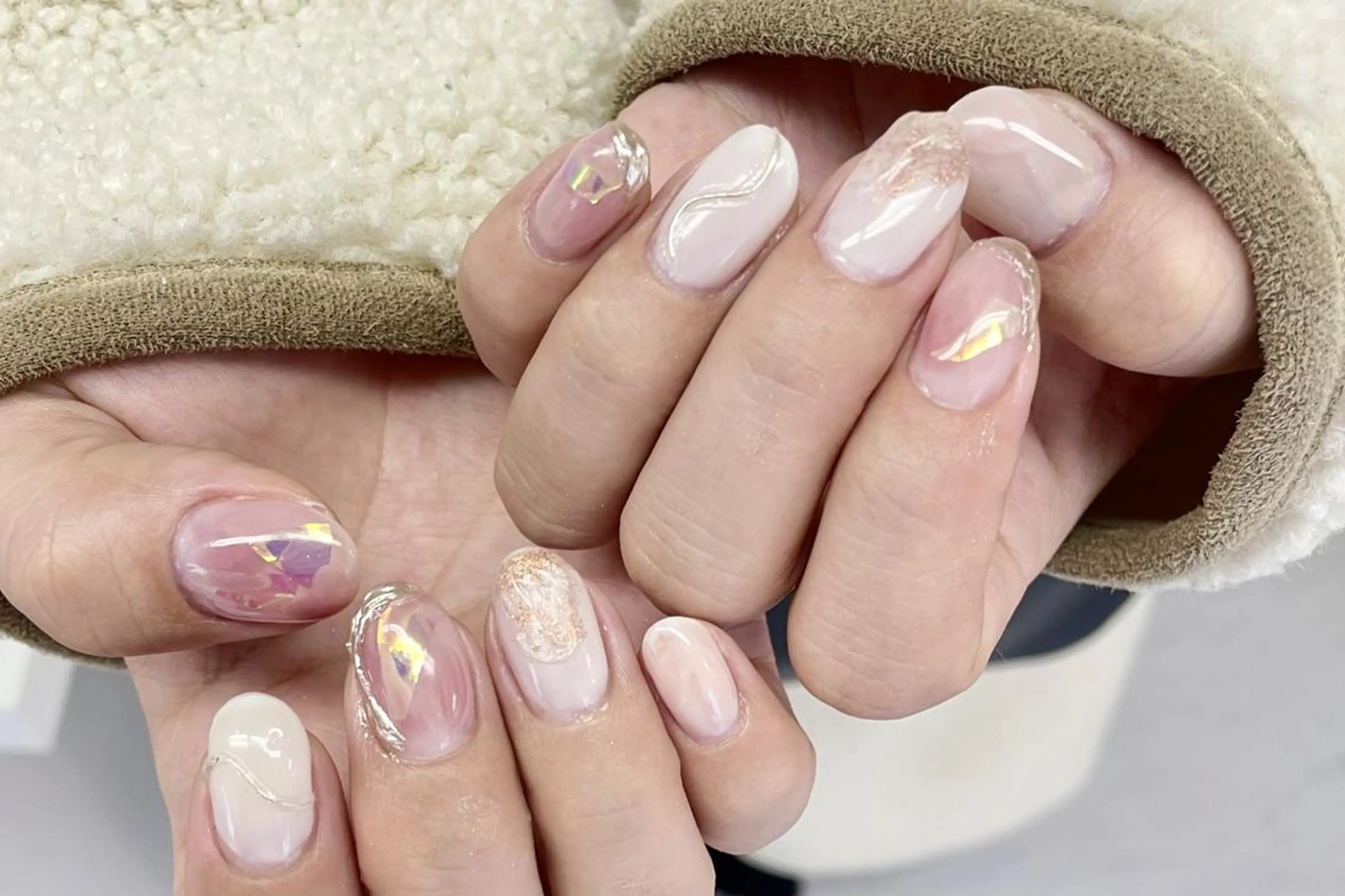 ネイル ハンドネイル 大阪福島韓国束感まつ げ Sayaka🤍のマツエク・マツパデザイン