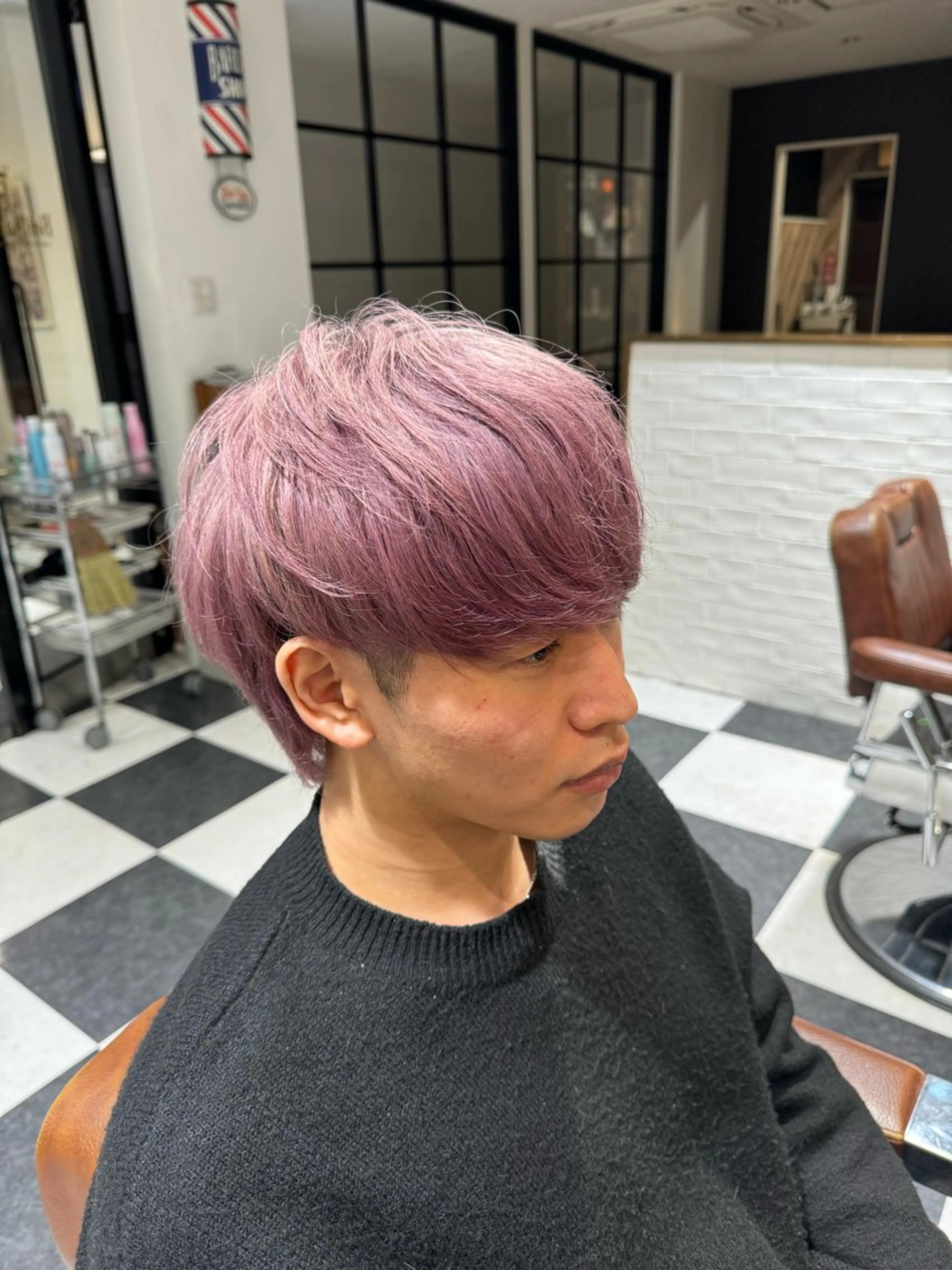 カラー メンズ メンズブリーチ ブリーチ 有田 波人のヘアスタイル