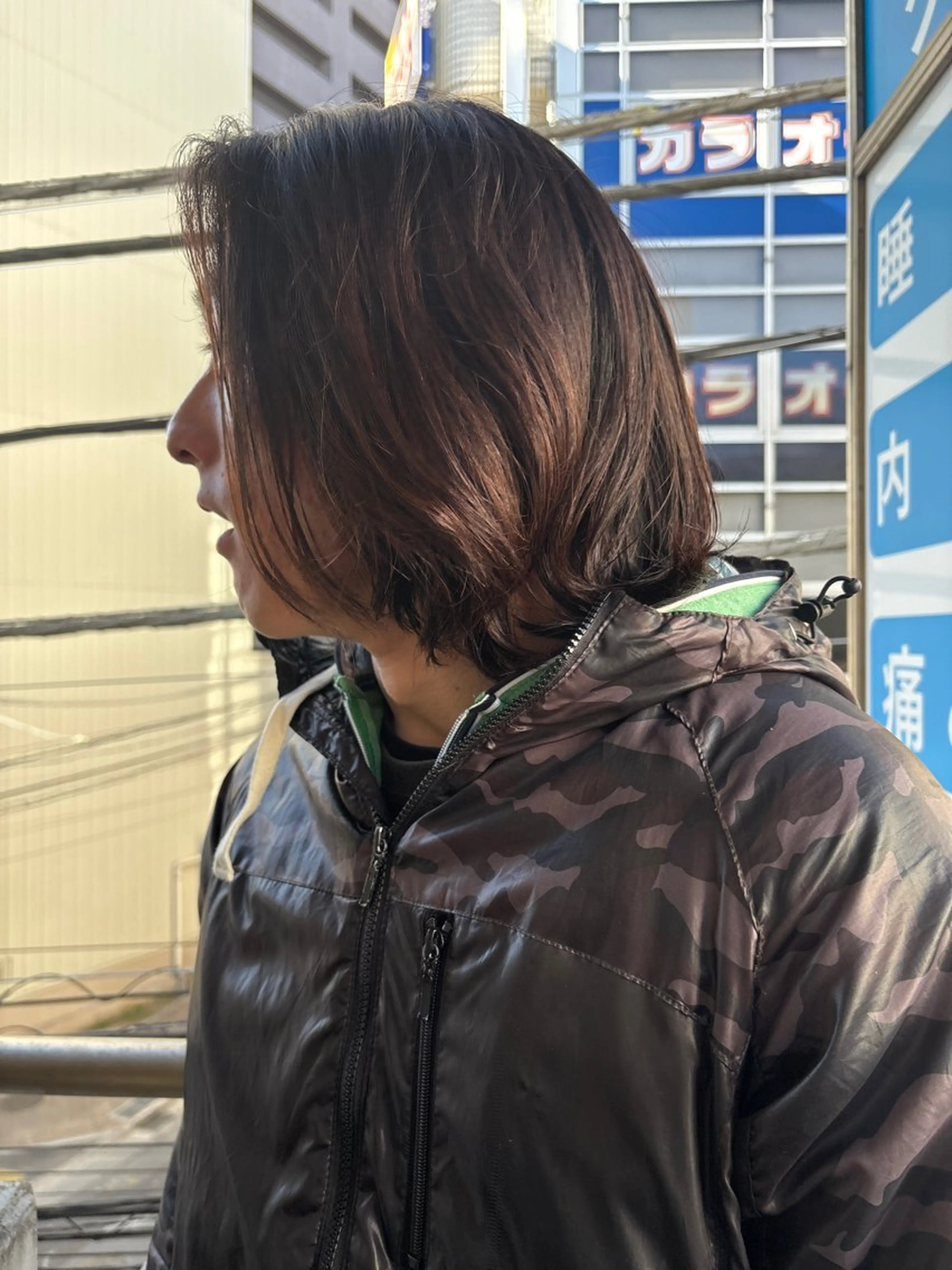 セミロング カラー パーマ メンズ パーマ/ラフパーマ /ボブパーマ/HYOのヘアスタイル