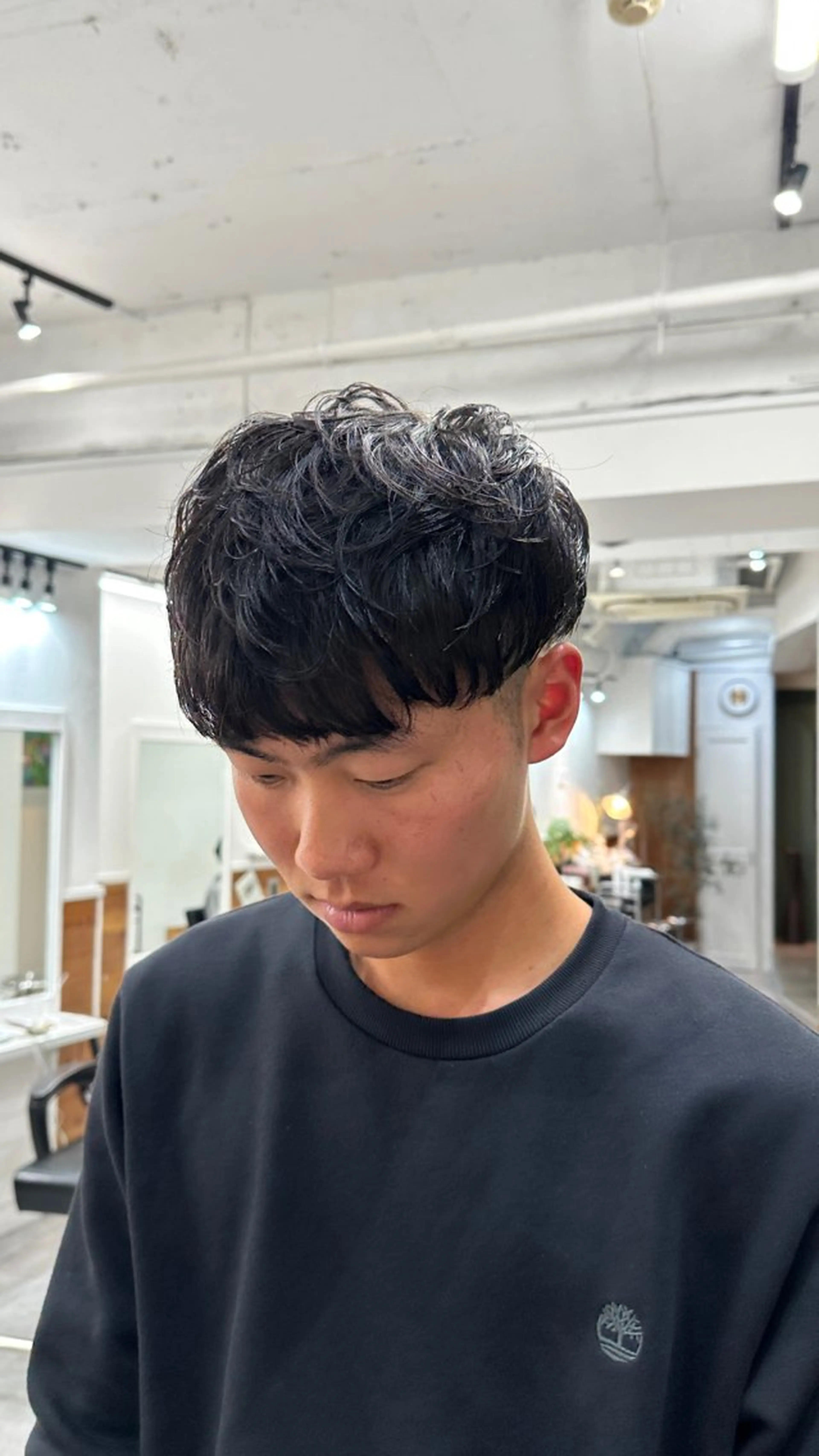 パーマ メンズ カット パーマ トリートメント メンズカット🫧 YUNAのヘアスタイル