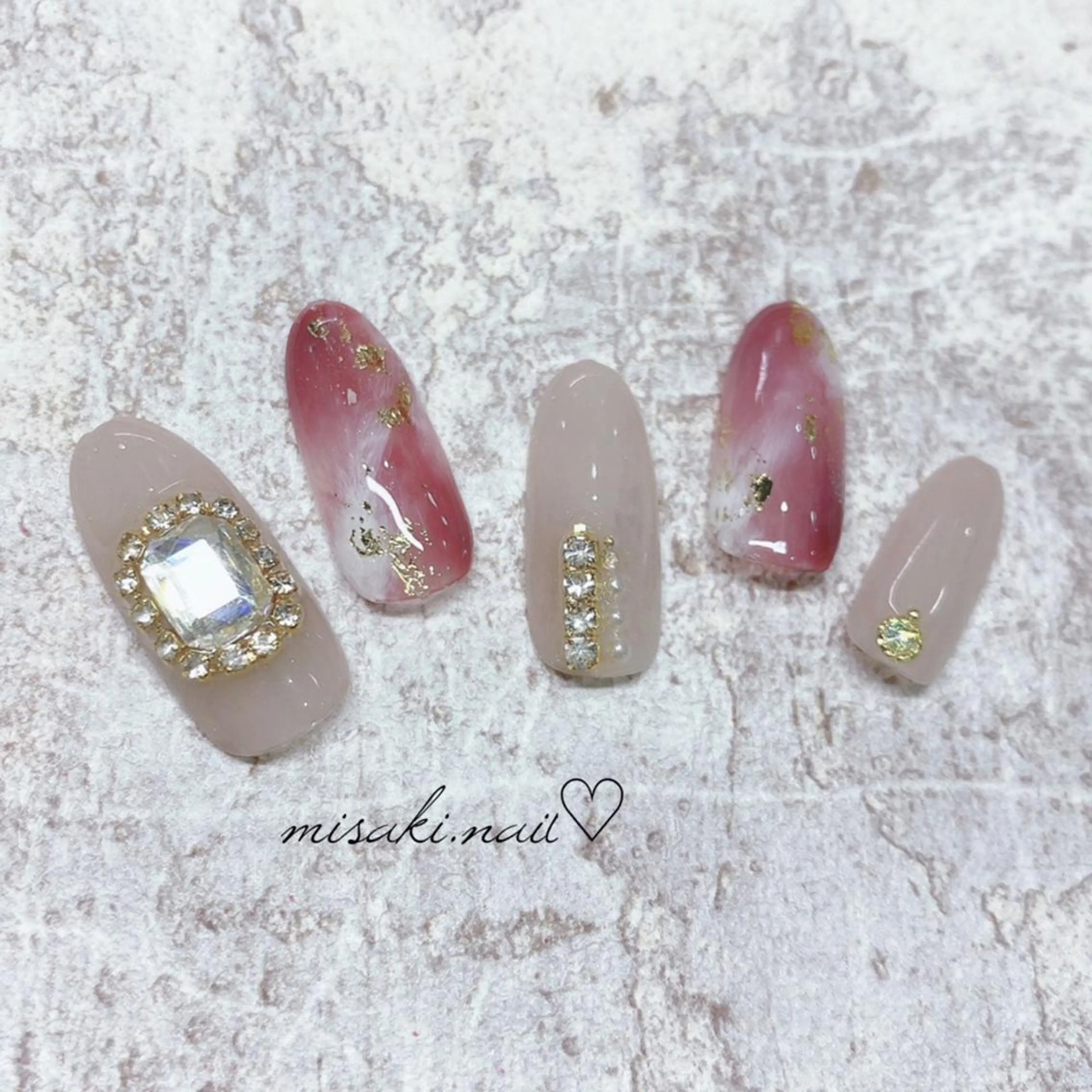 ネイル 韓国ネイル ワンホンネイル ハンドネイル nailsalon miinailsのネイルデザイン