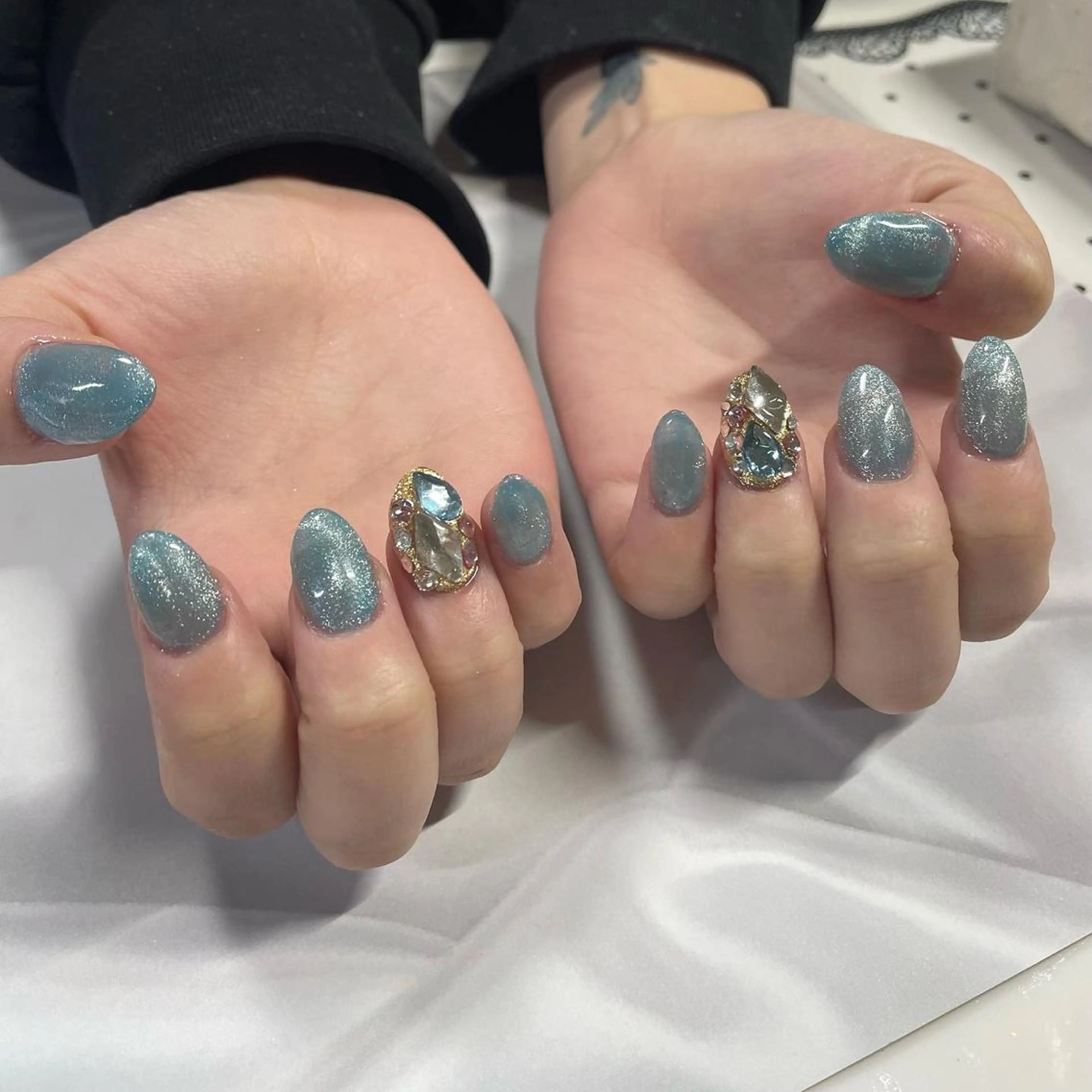 ネイル ワンカラーネイル スカルプネイル 奥園 良恵のネイルデザイン