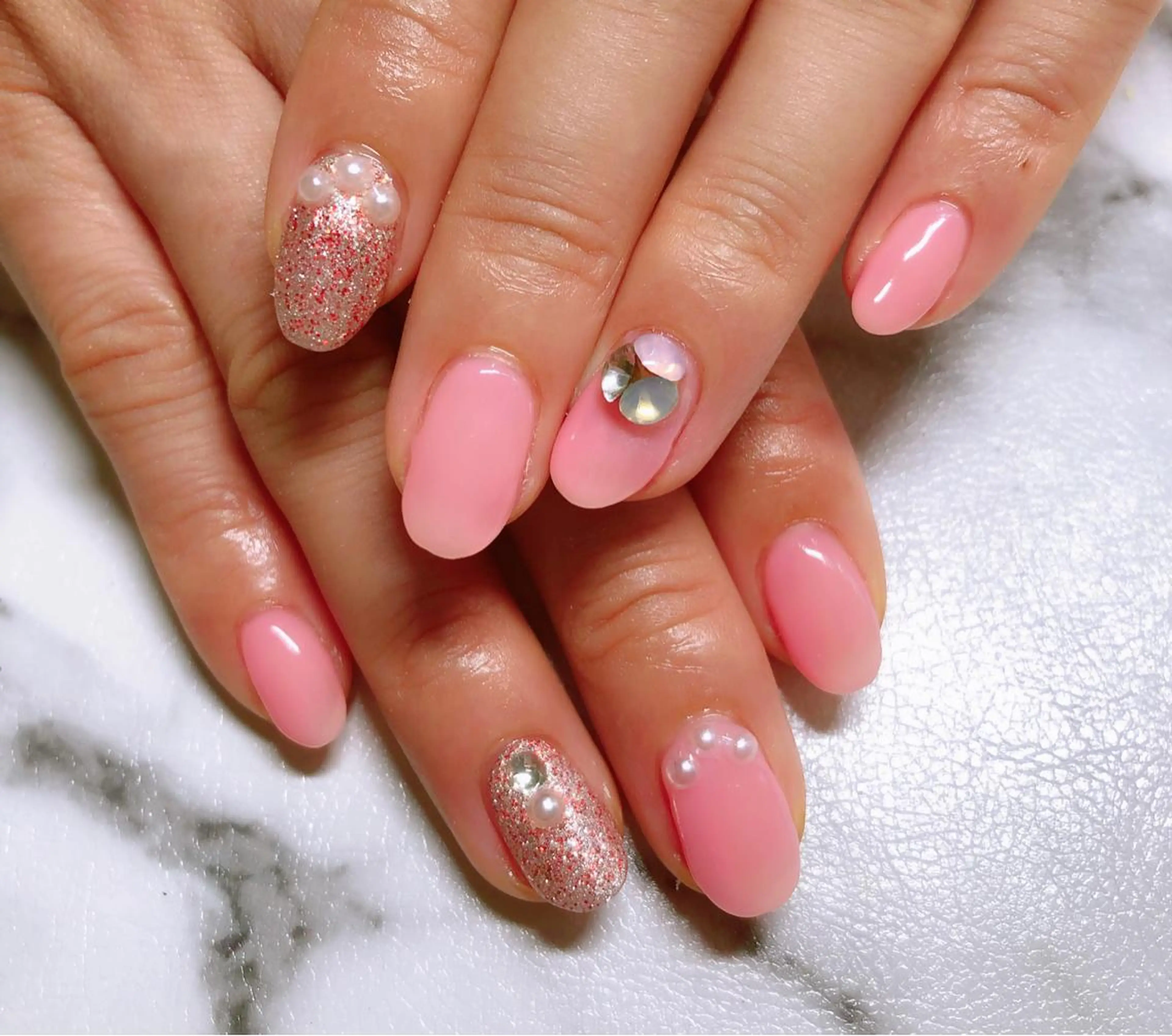 ネイル ハンドネイル マジック ミラーのネイルデザイン