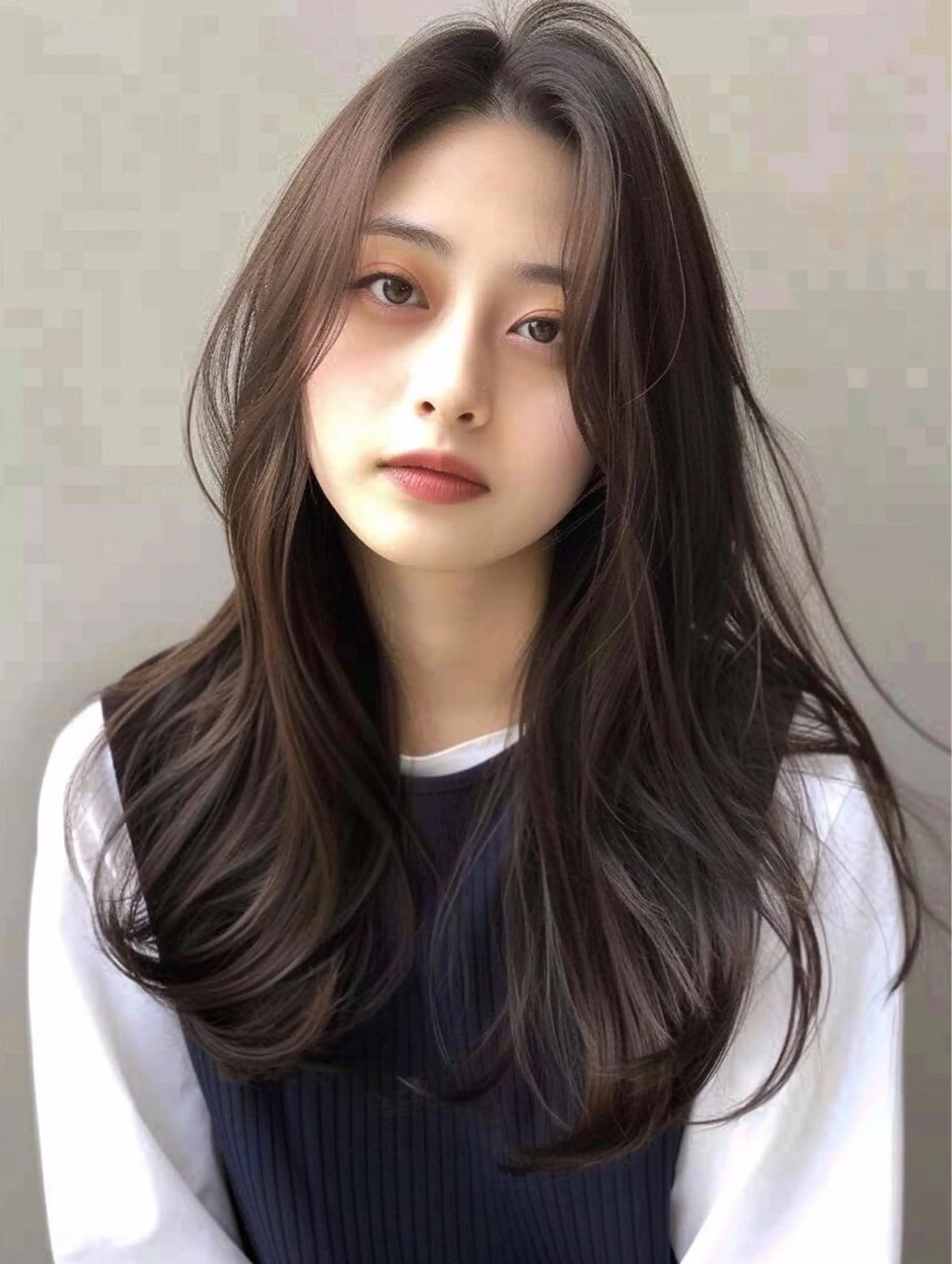 セミロング セミロングパーマ 髪質改善 韓国風ヘア トリートメント no.by. ioeのヘアスタイル