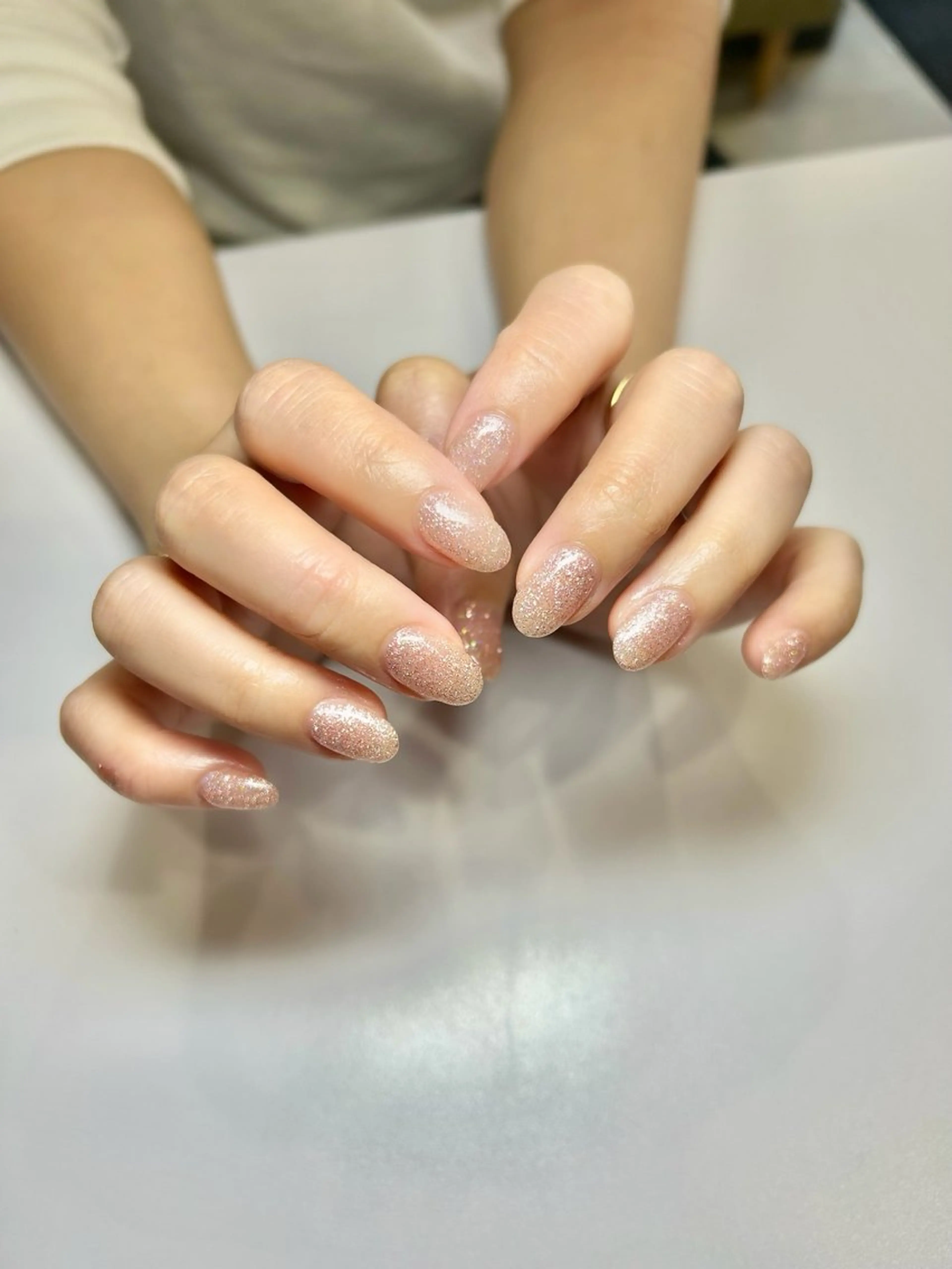 ネイル ラメ(グリッター) ワンカラーネイル welina Miyukiのネイルデザイン