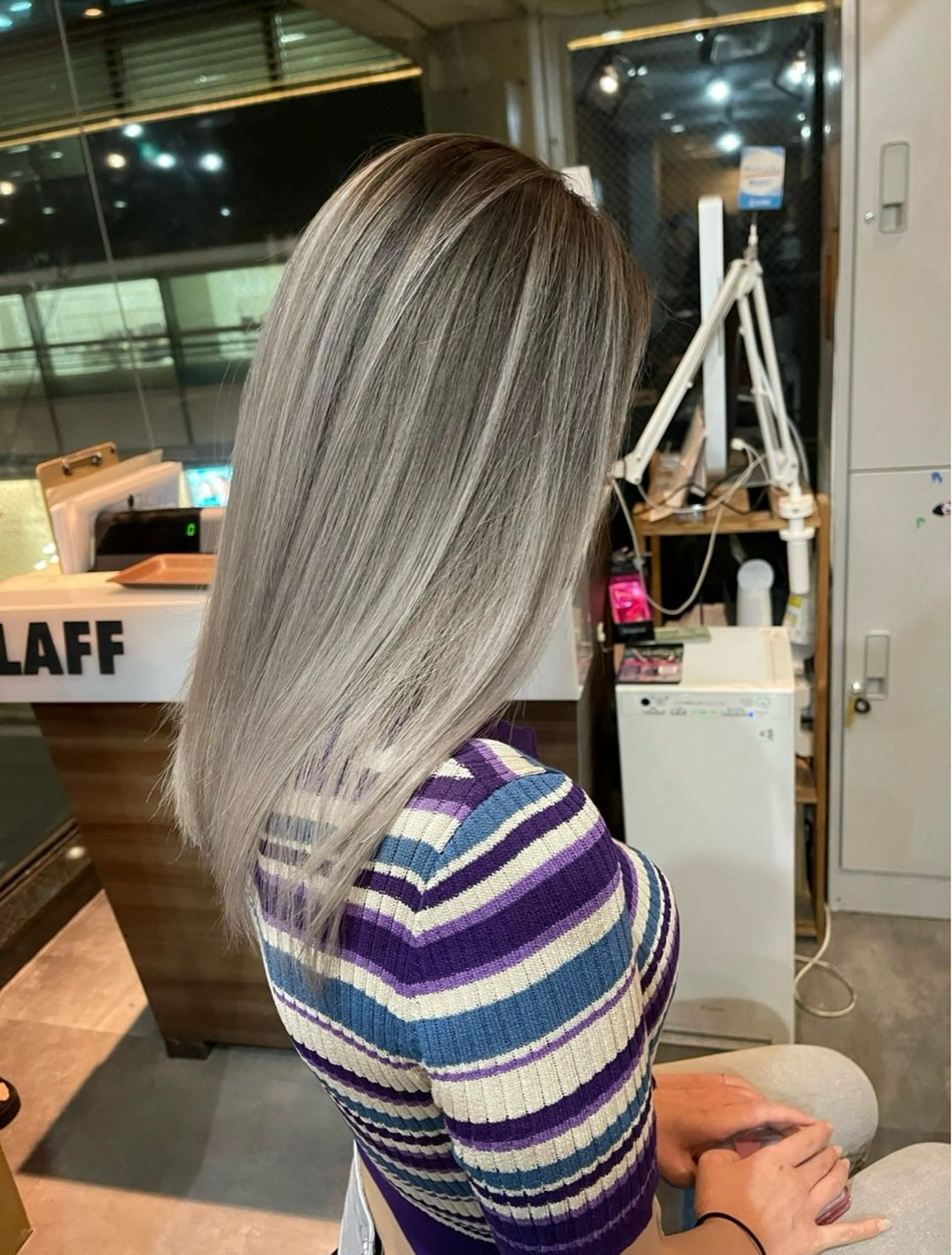 ミディアム カラー 剣太郎カットモデル 10㎝カット募集中のヘアスタイル