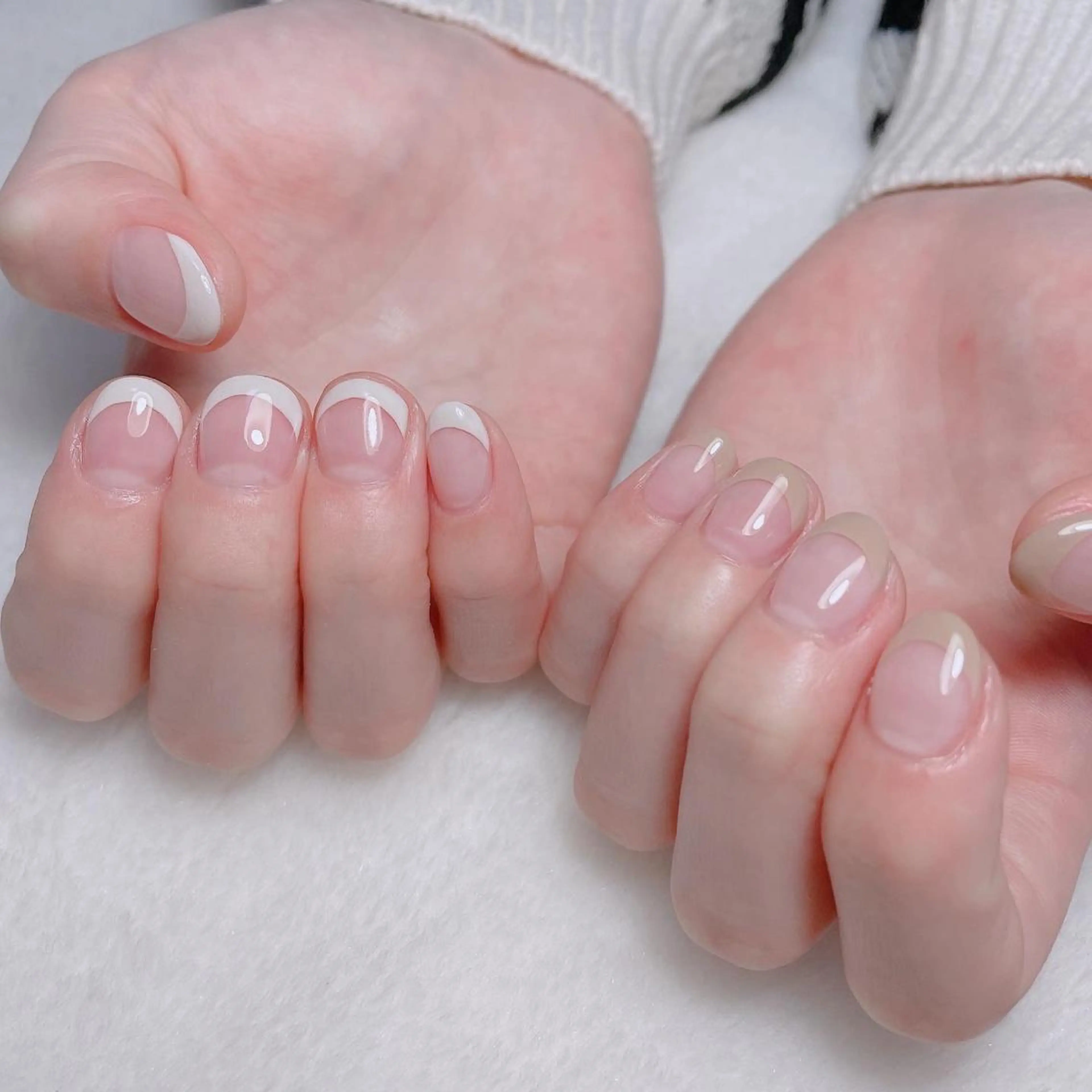 ネイル フレンチネイル kipinail 川﨑えりかのネイルデザイン