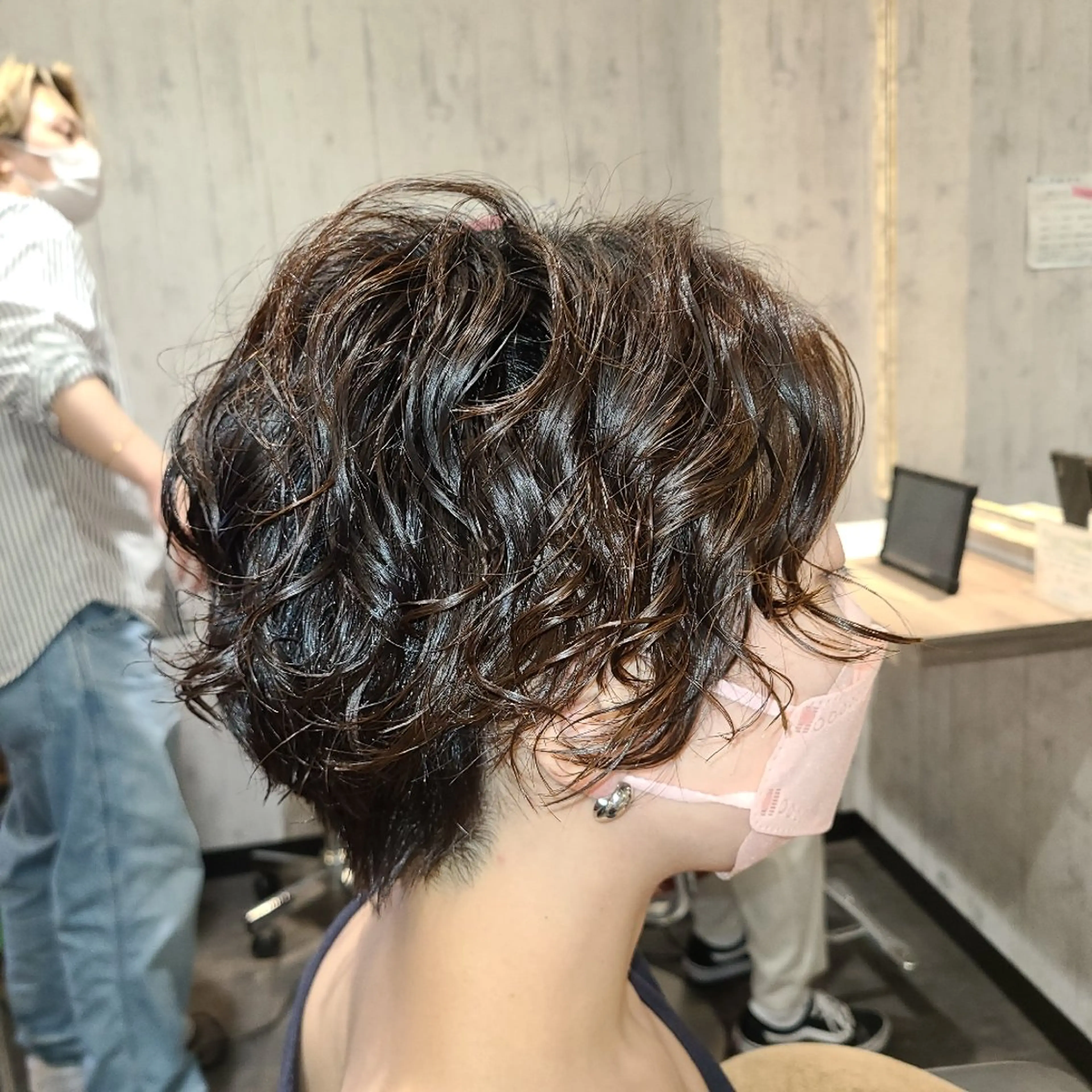 ショート パーマ ショートヘア 大熊 智也のヘアスタイル