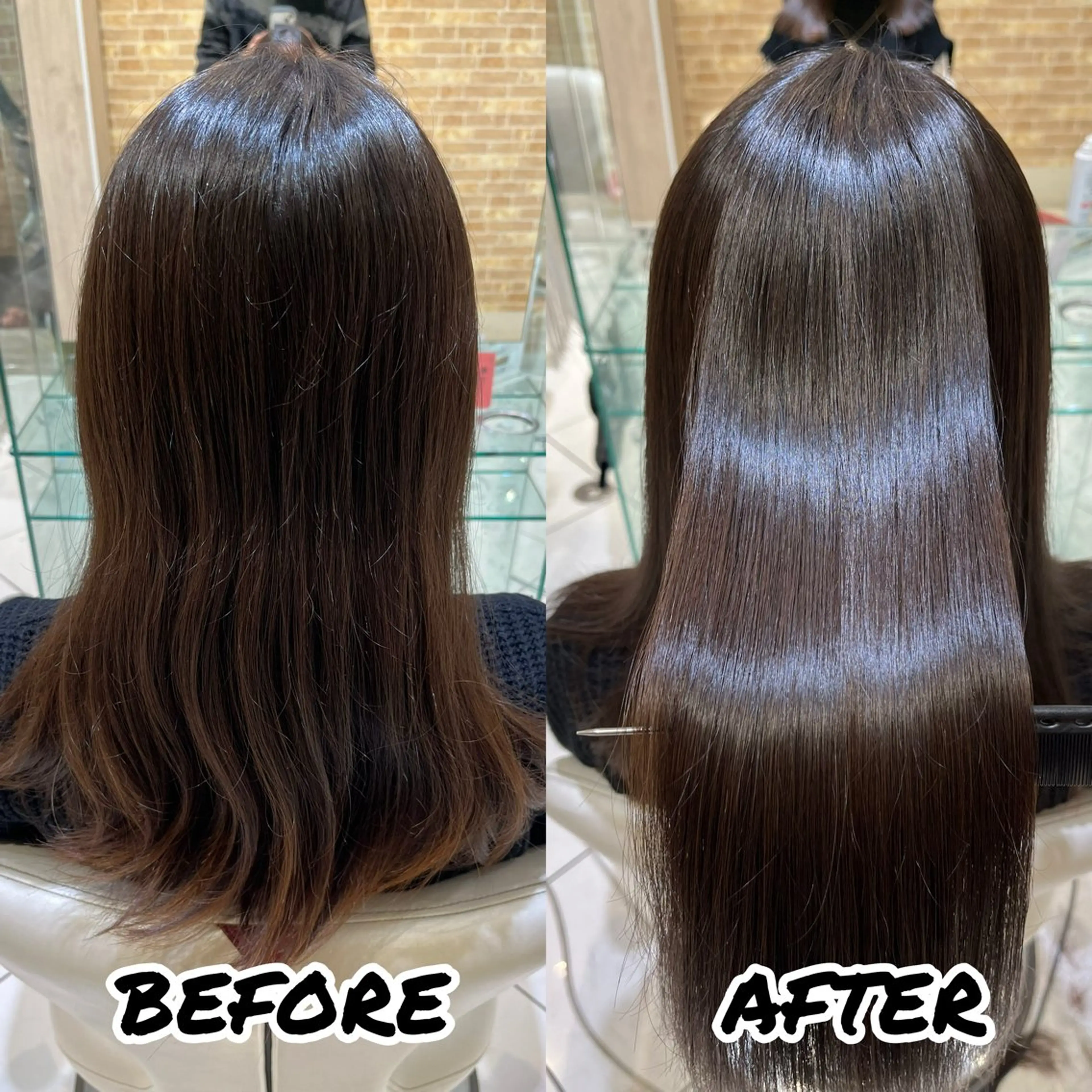 ロング 髪質改善 縮毛矯正 髪質改善美容師 鈴木のヘアスタイル