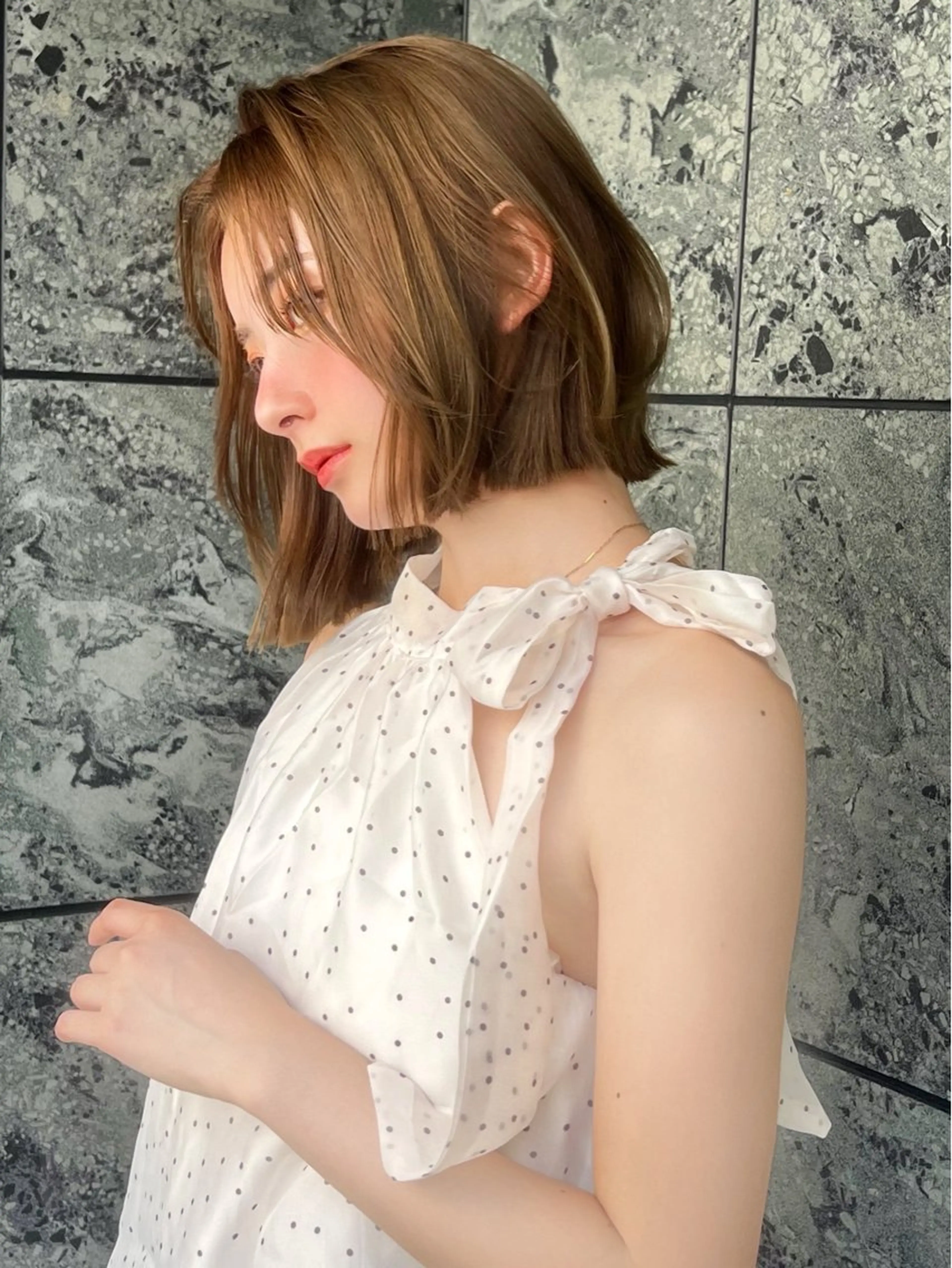 ショート 小顔ボブ jilblanカホのヘアスタイル
